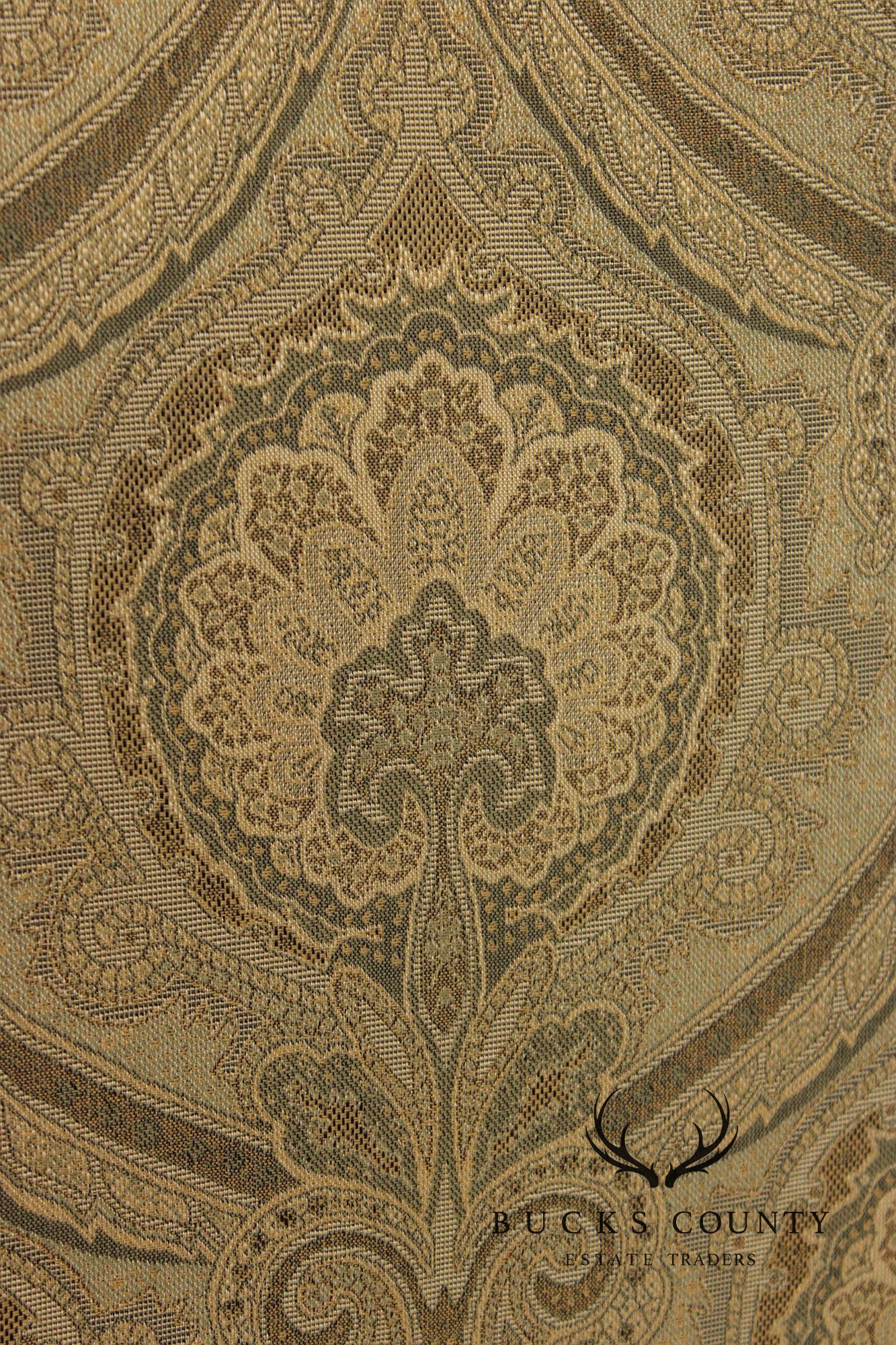 Hickory White Italian Provincial Set Of Eight Upholstered Dining Chairs