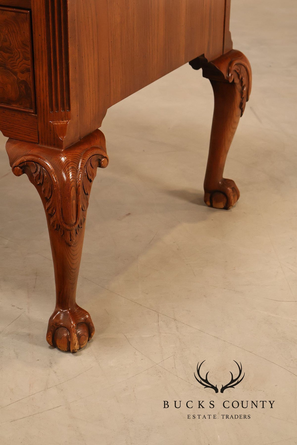 Hekman Georgian Style Oak Writing Desk