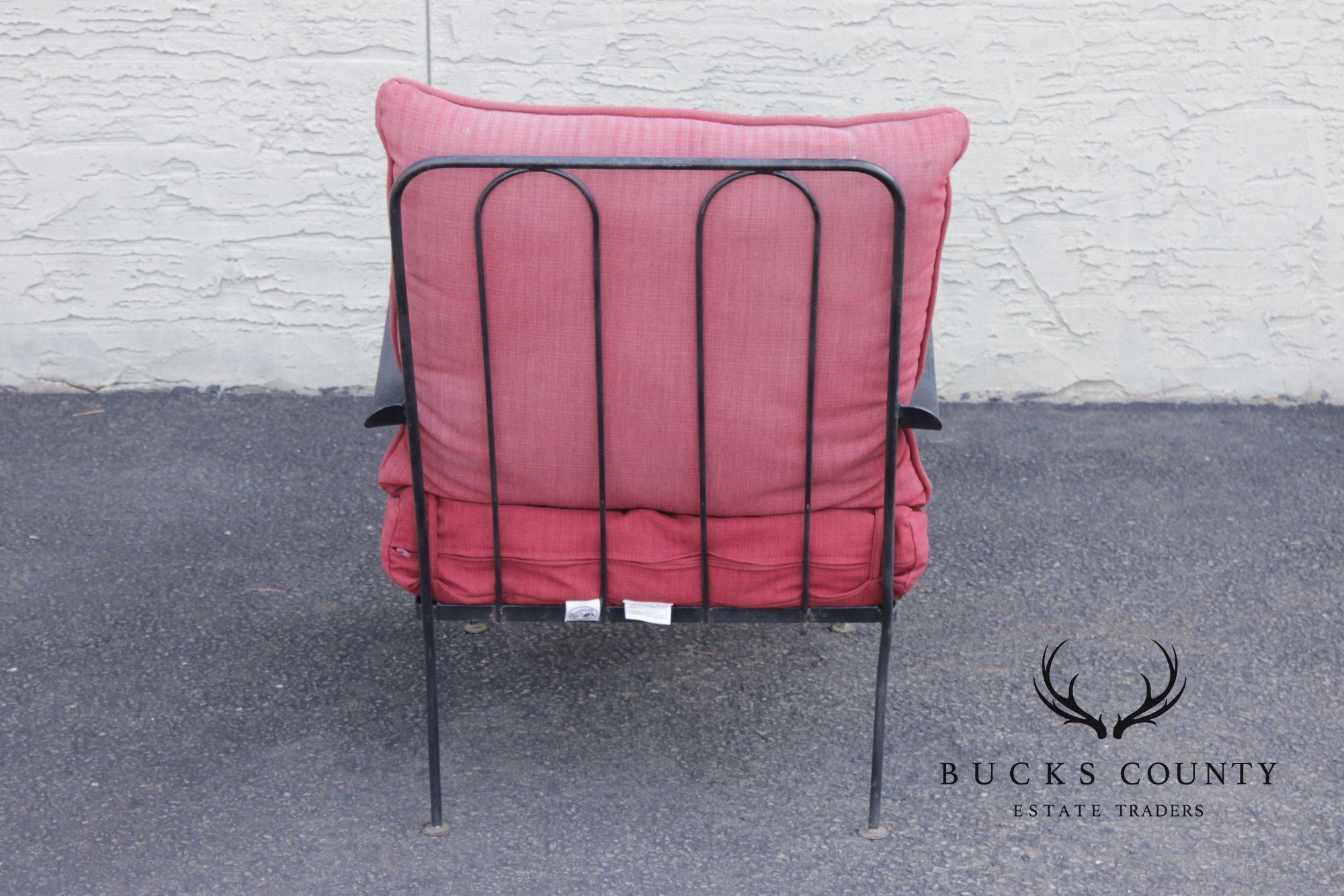 Vintage Wrought Iron Patio Or Garden Lounge Chair