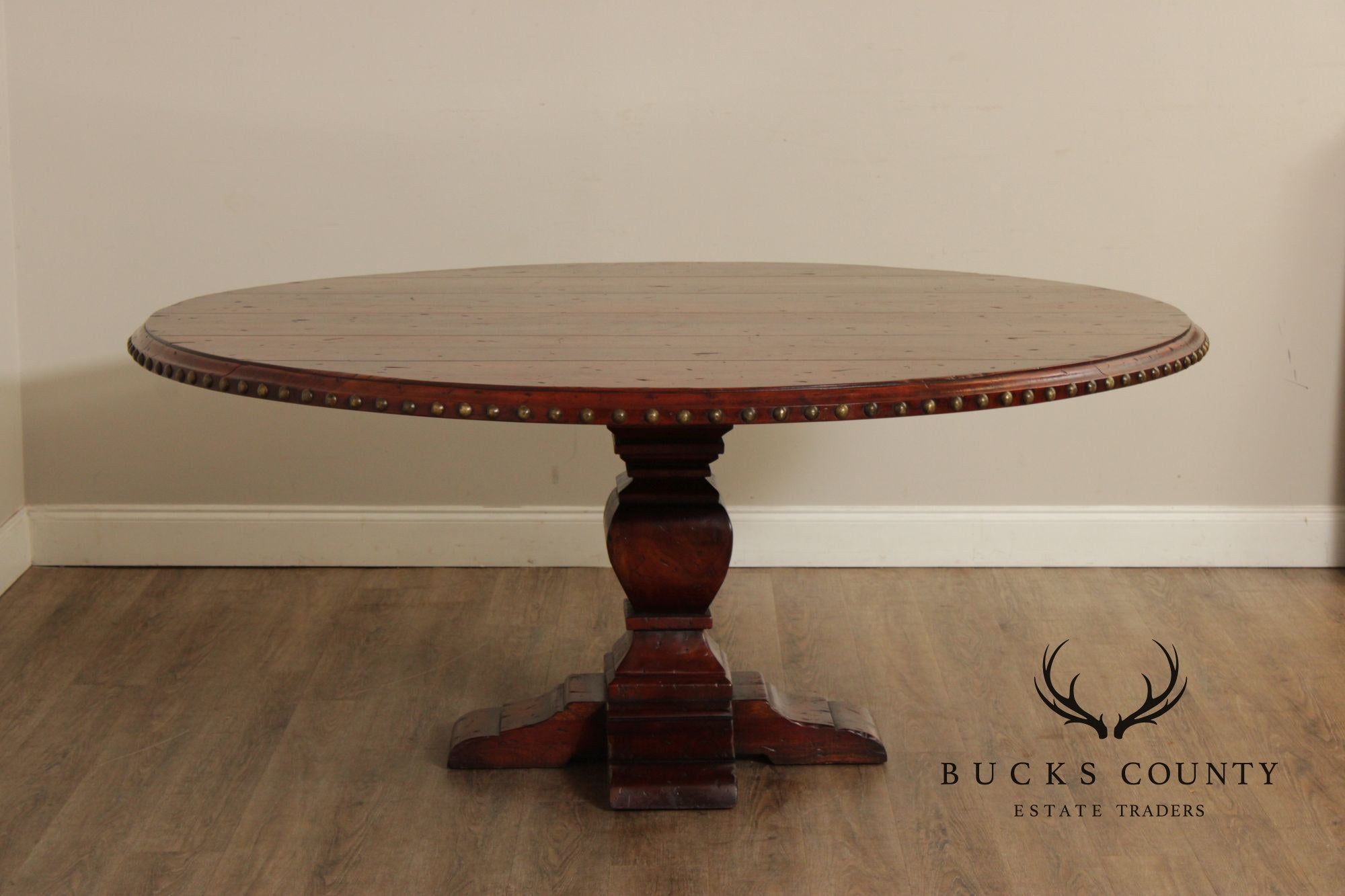 Spanish Revival Style 73" Round Dining Table