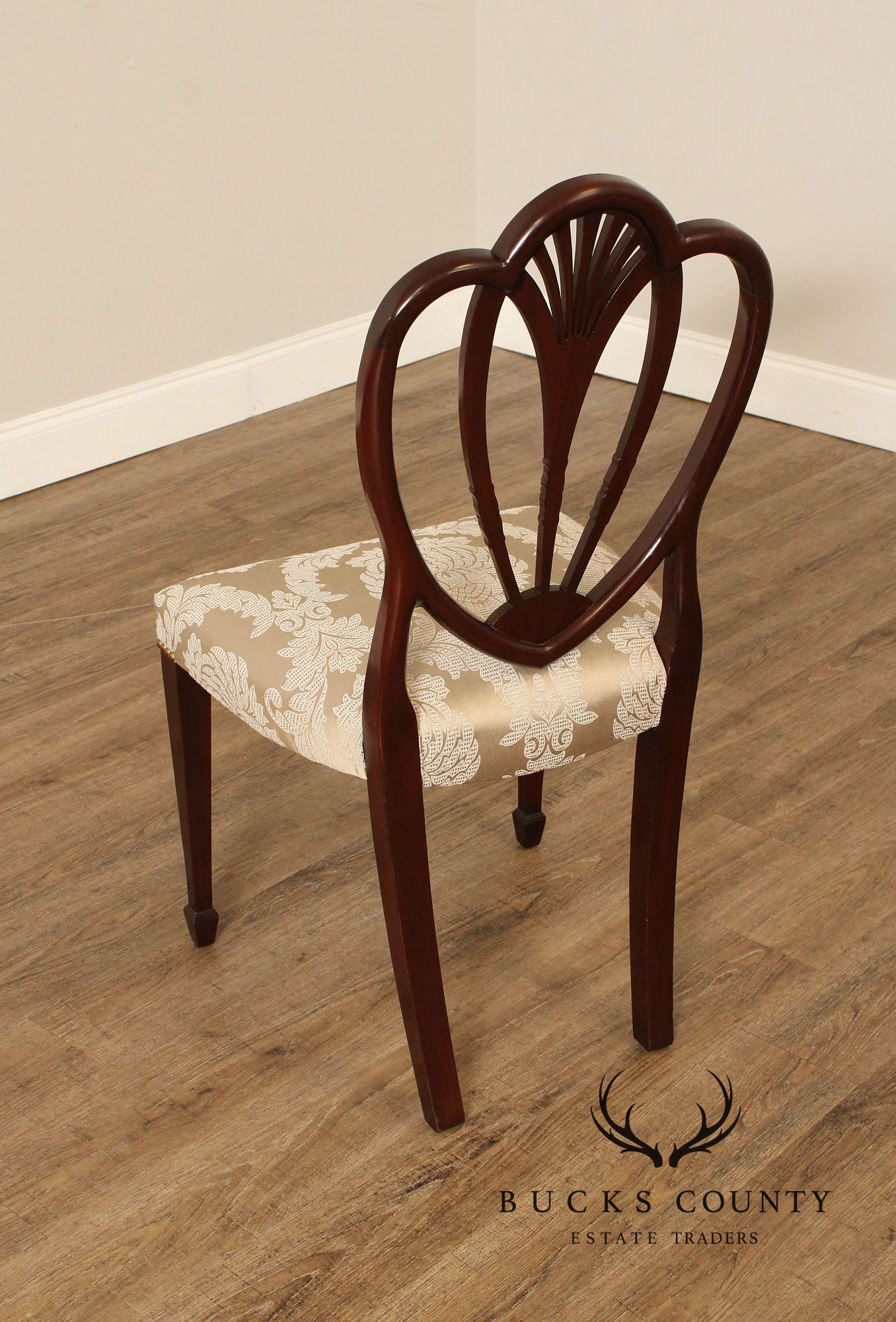 Old Colony Furniture 1930's  Hepplewhite Style Set Of Six Mahogany Shield Back Dining Chairs