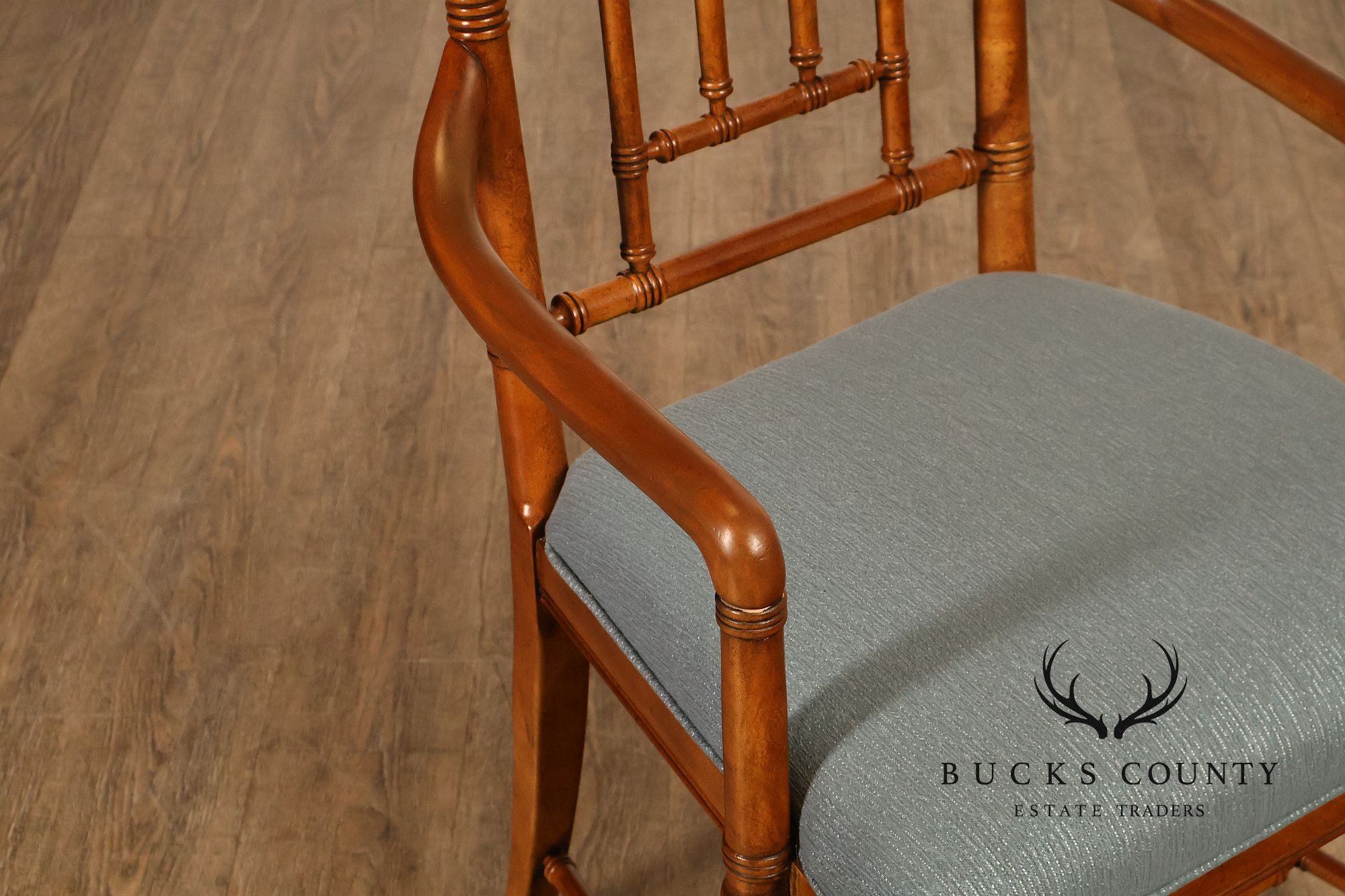 Drexel Heritage Vintage Set of Six Faux Bamboo Dining Chairs