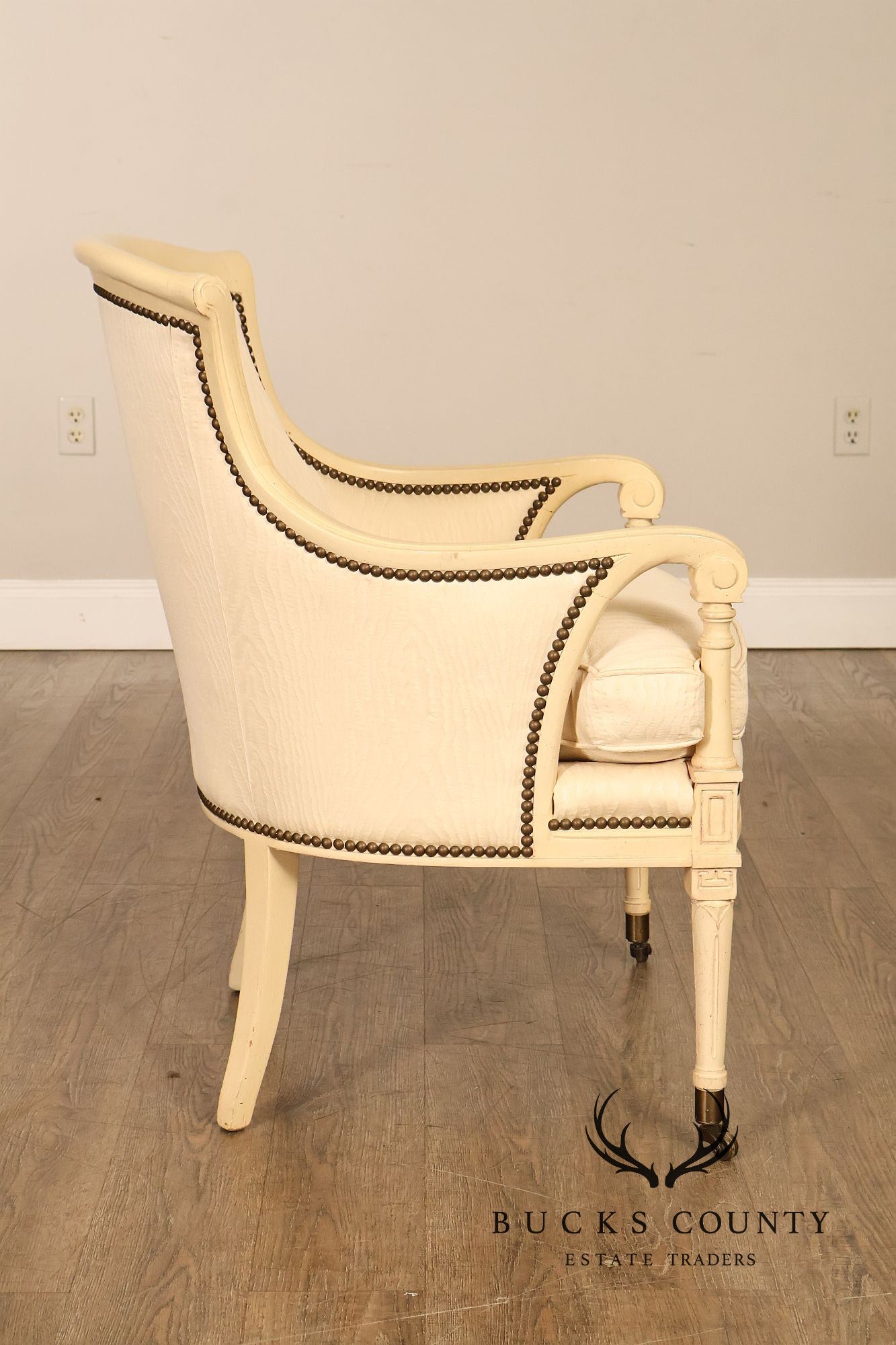 Henredon French Directoire Style Painted Armchair