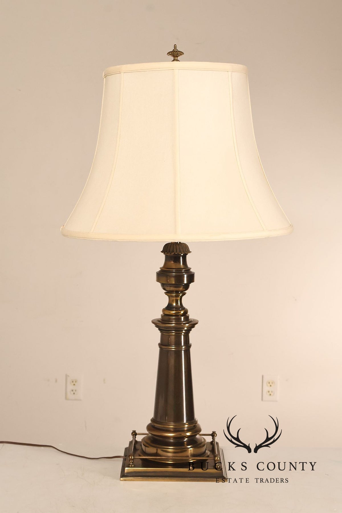 Stiffel Vintage Pair of Brass Baluster Table Lamps
