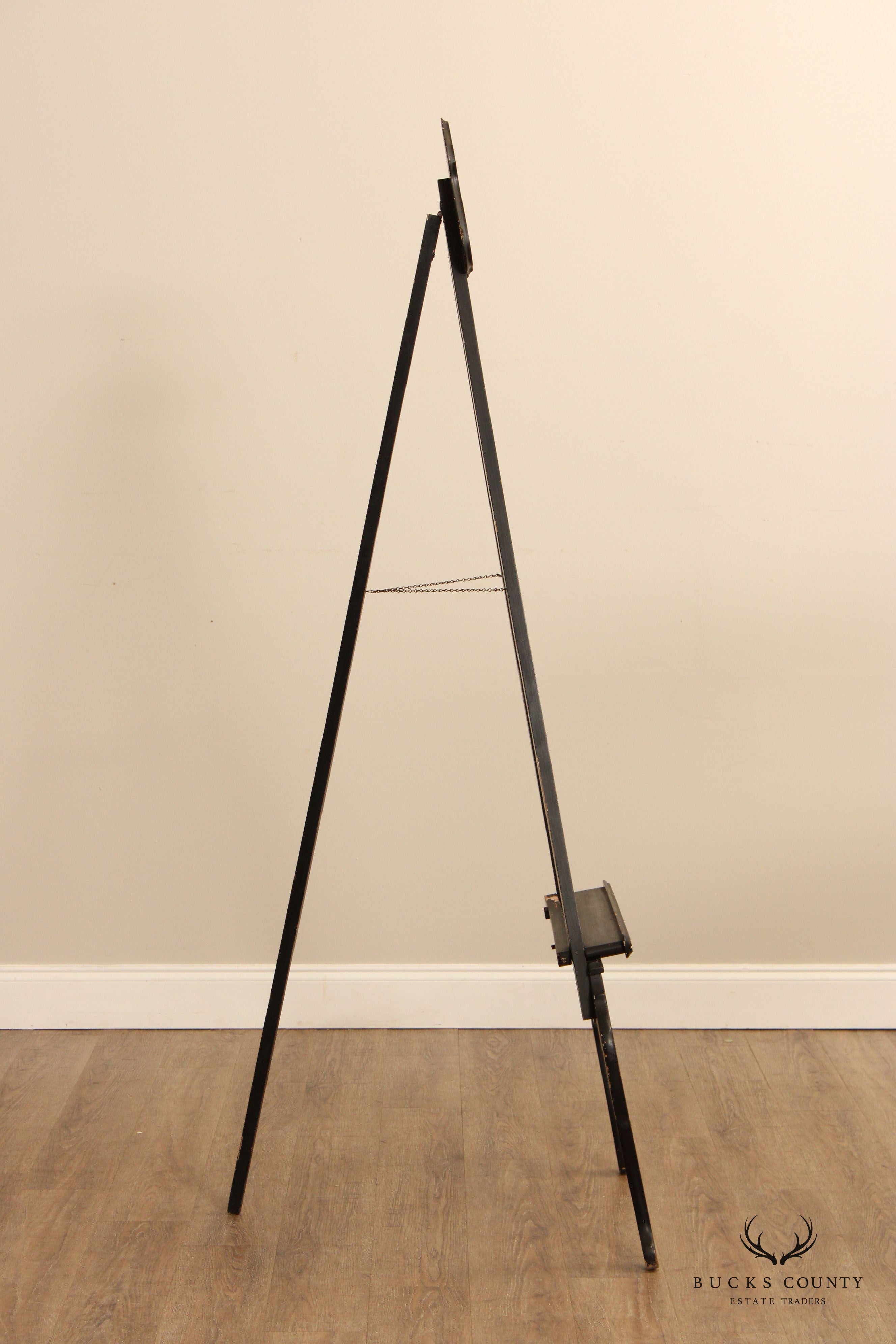 Victorian Style Ebonized Wooden Floor Easel