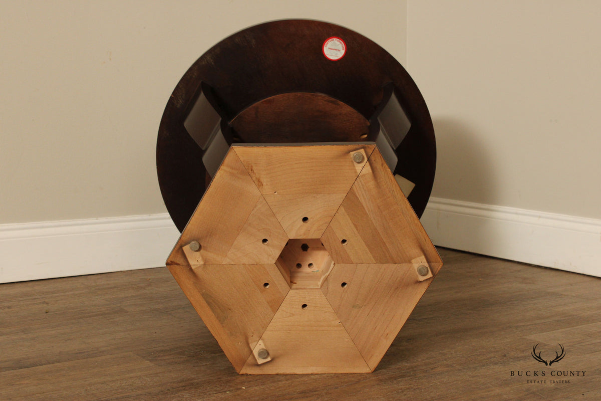 Century Furniture Empire Style Two-Tier Pedestal Side Table
