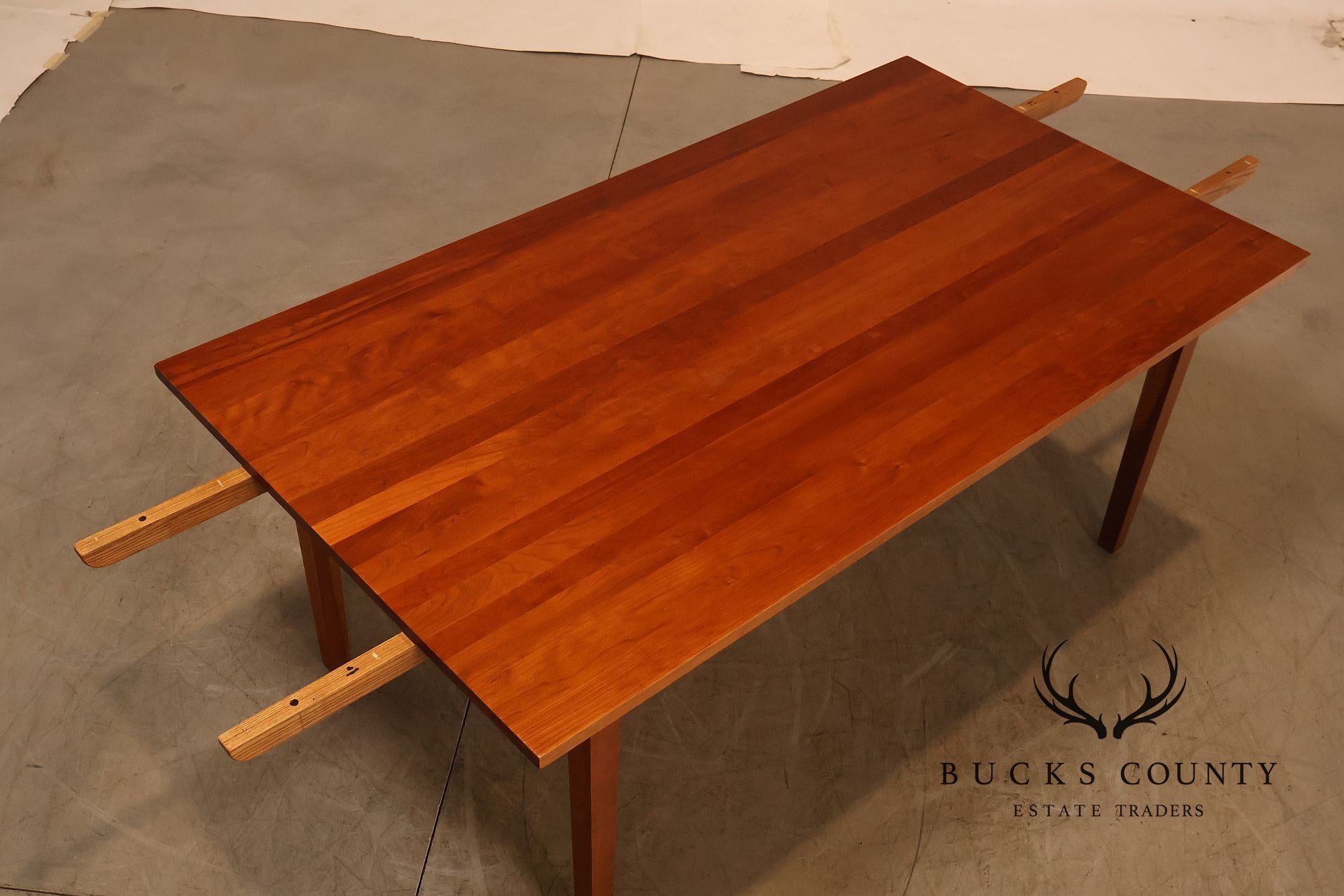 Frederick Duckloe Solid Cherry Expandable Dining Table