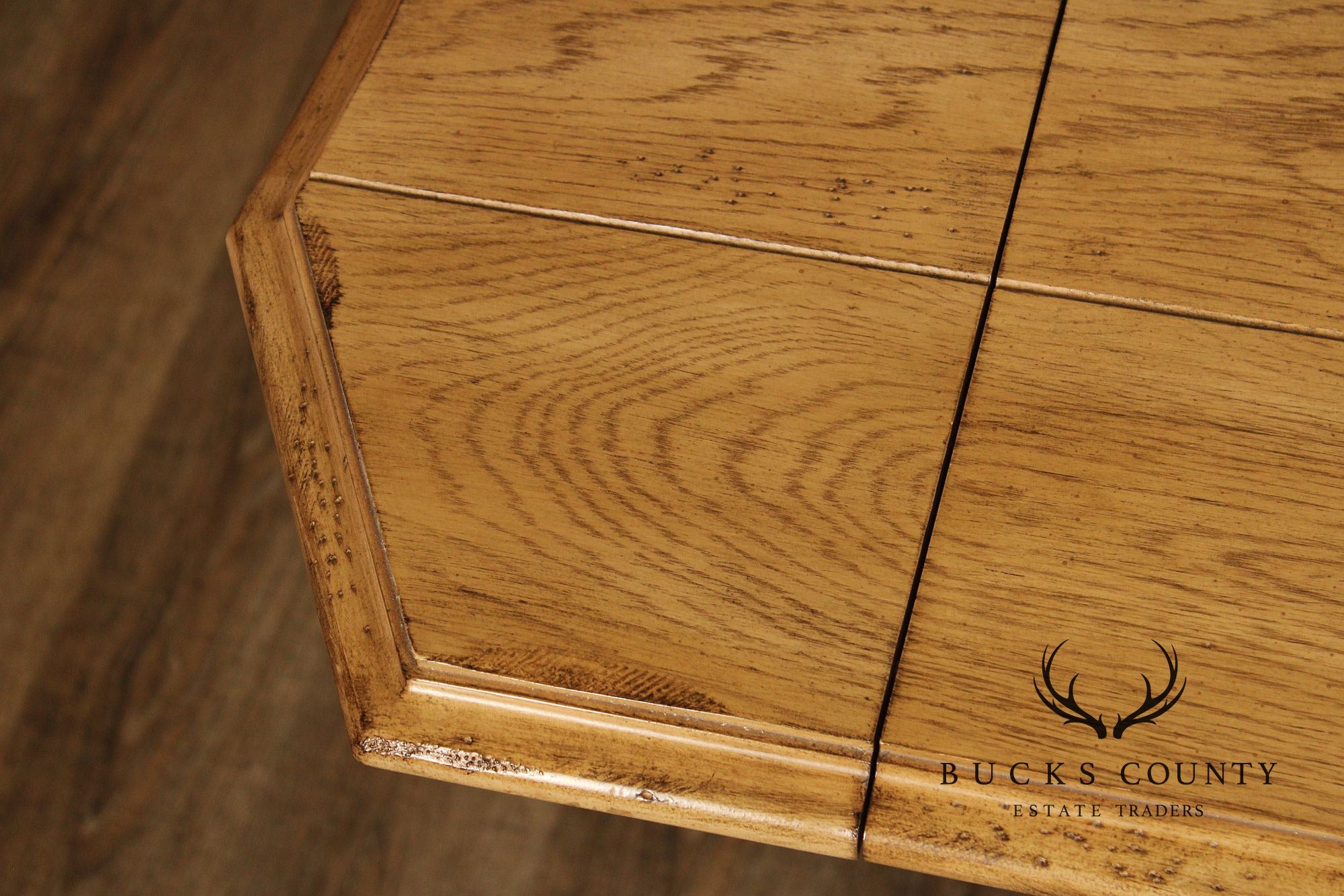 Bernhardt Spanish Revival Style Oak Extension Dining Table