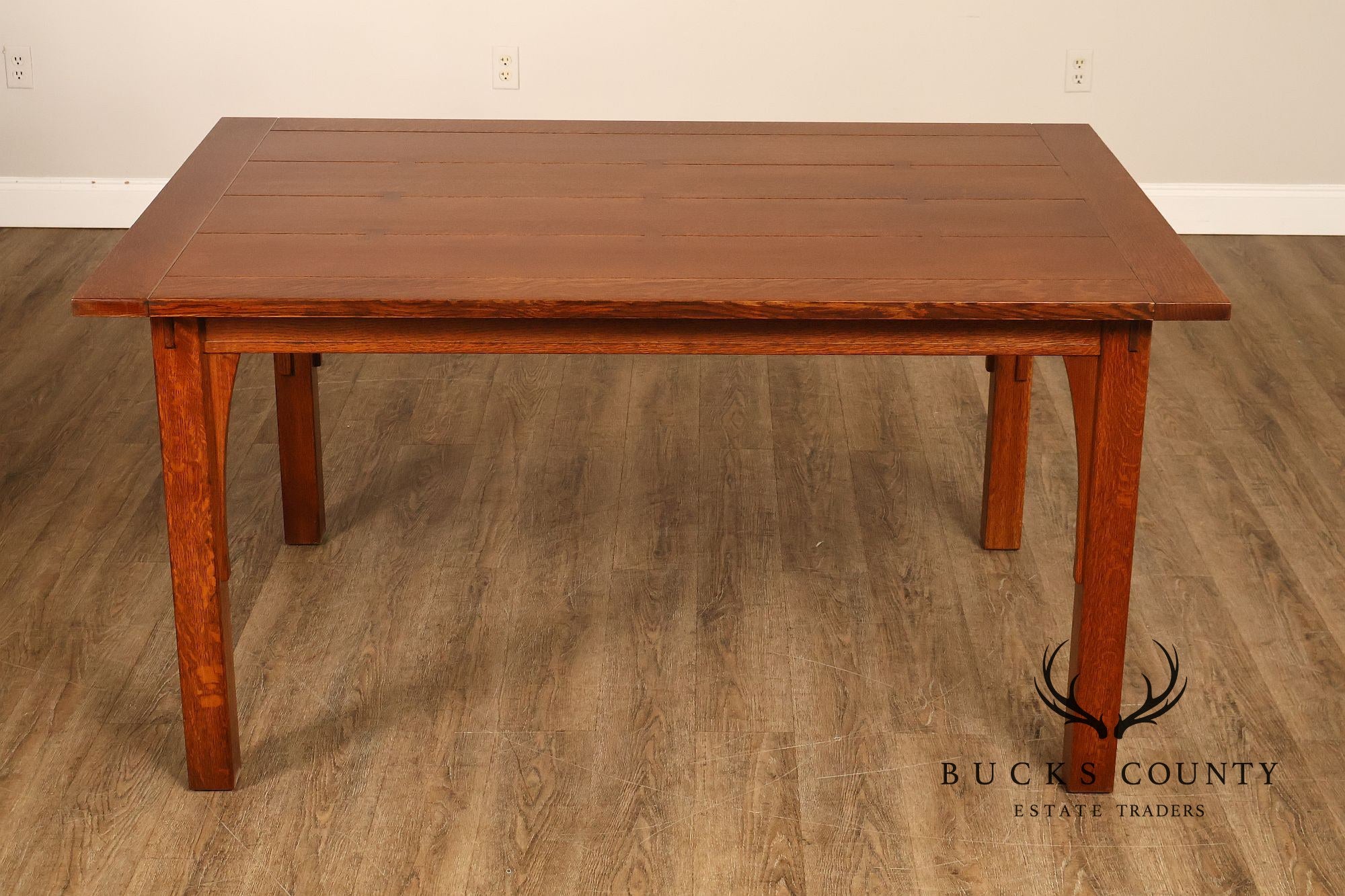 Stickley Mission Collection Oak Butterfly Top Dining Table