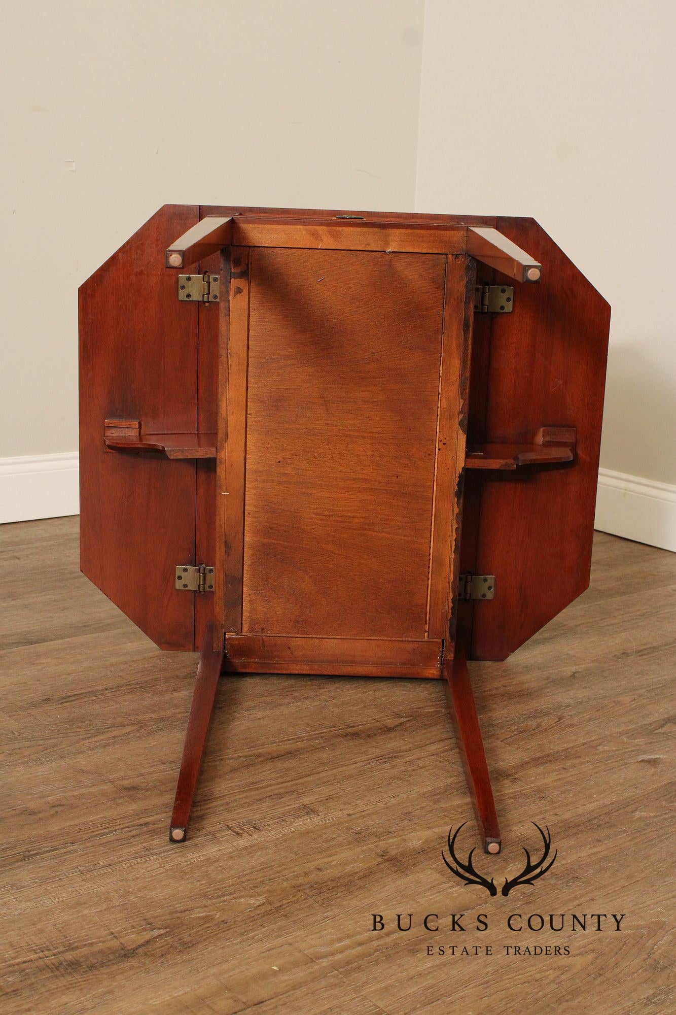 Councill Federal Style Pair of Inlaid Mahogany Pembroke Side Tables