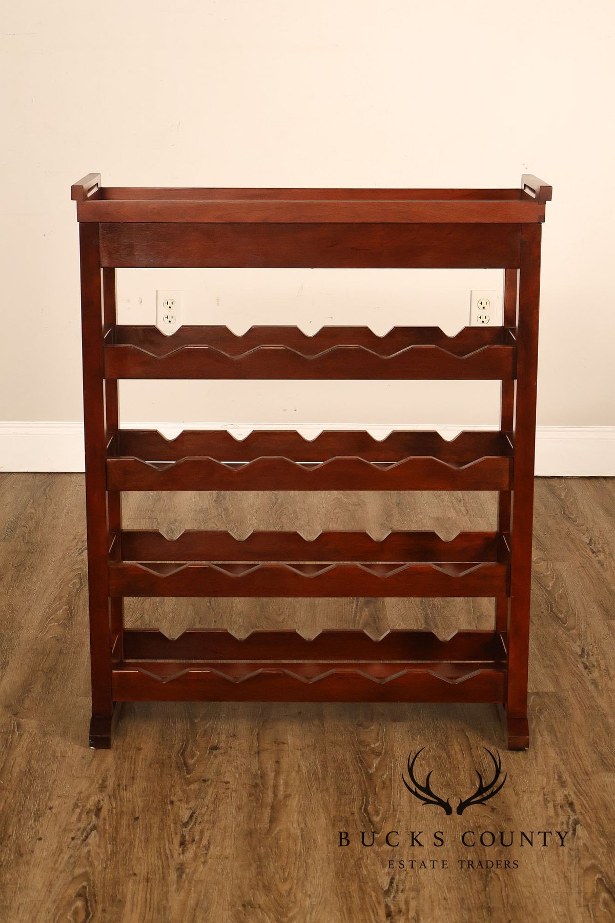 Stickley 2013 Collector Edition Cherry Harvey Ellis Wine Rack With Inlay