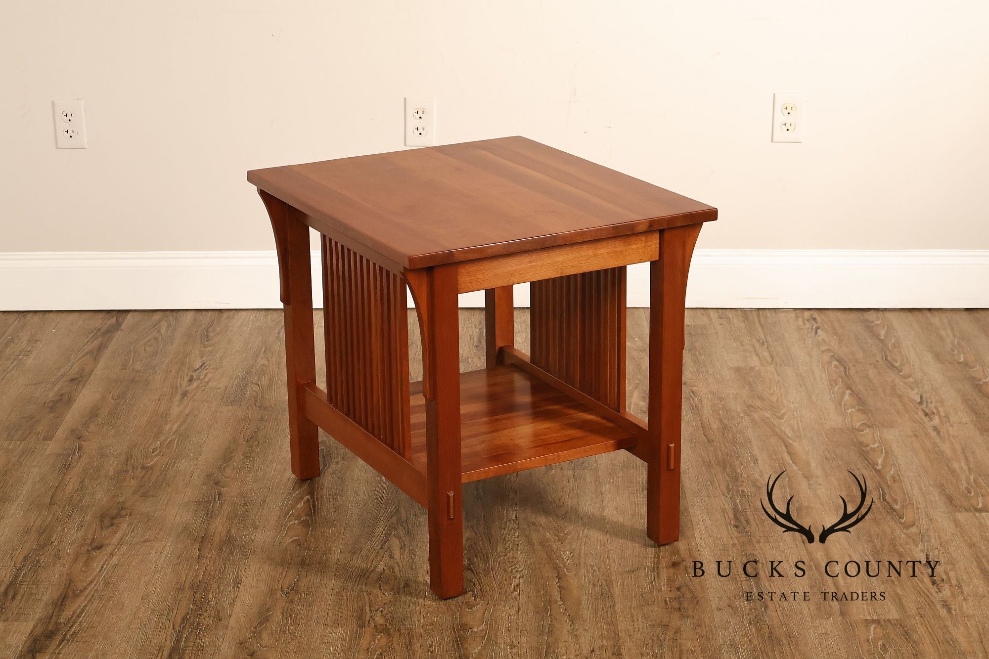 Stickley Mission Collection Pair Of Cherry End Tables