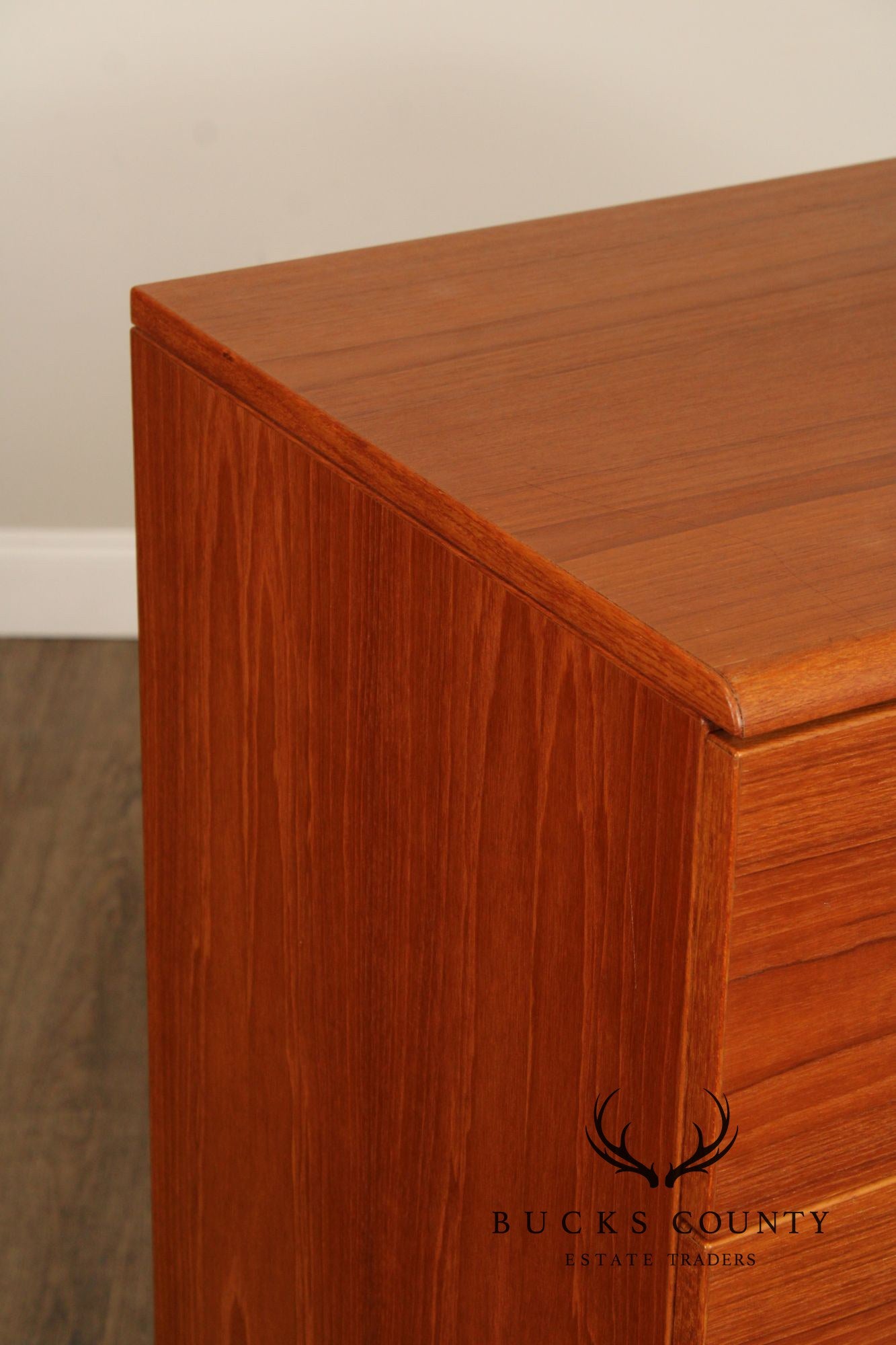 Danish Modern Teak Tall Chest of Drawers