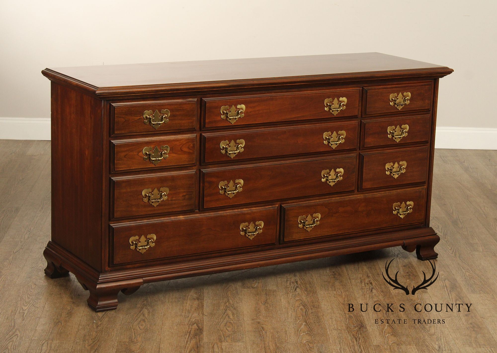 Harden Chippendale Style Cherry Long Dresser