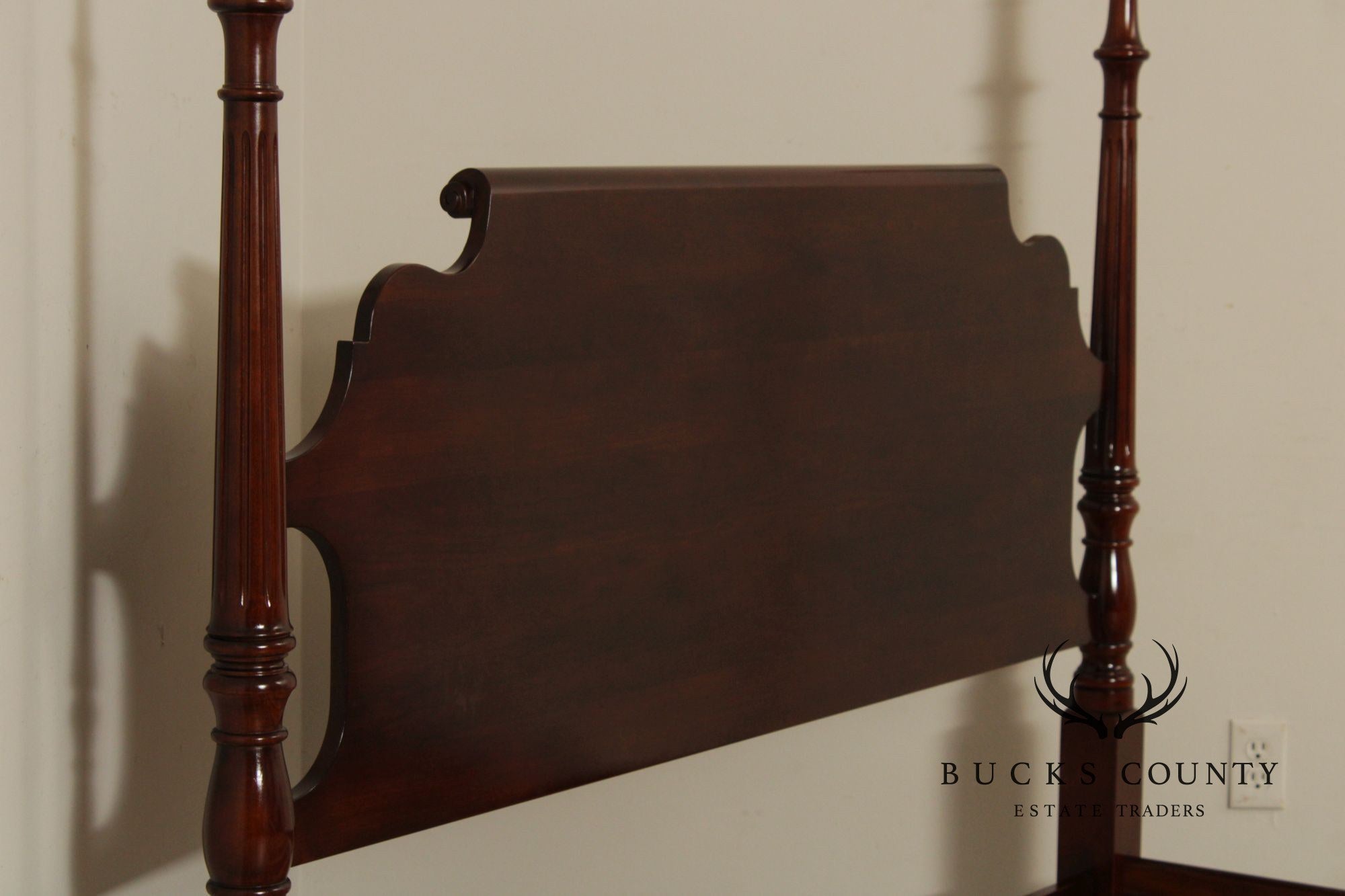 Statton Carved Cherry Queen Poster Bed