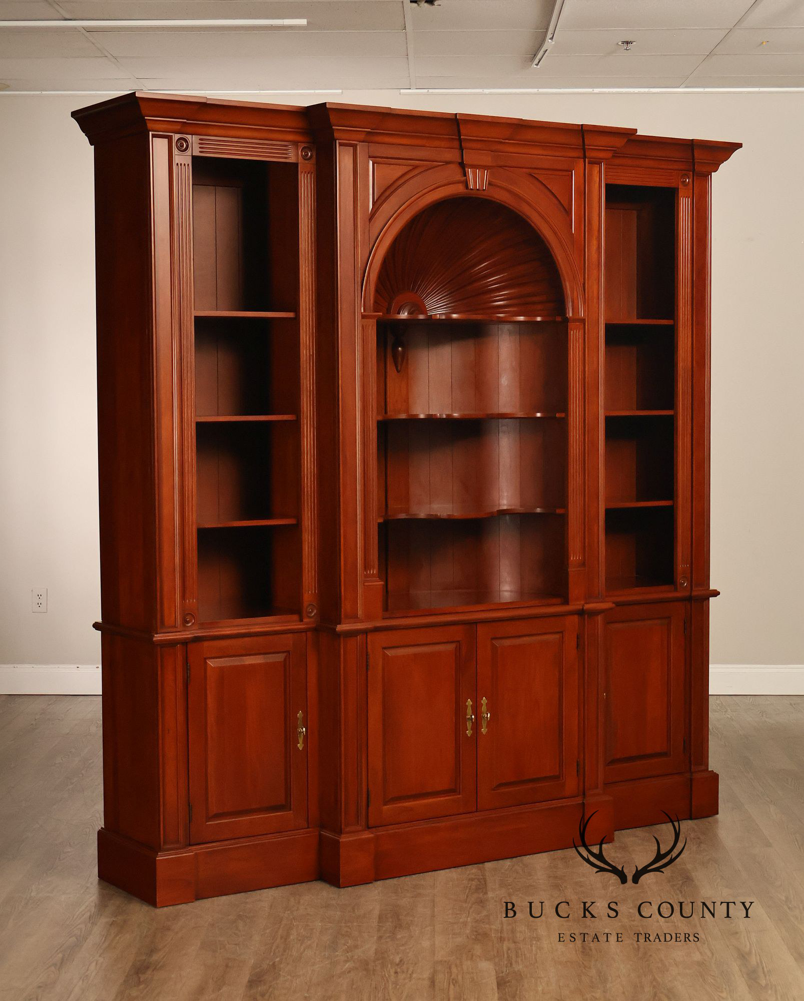 Harden Chippendale Style Cherry Library Bookcase