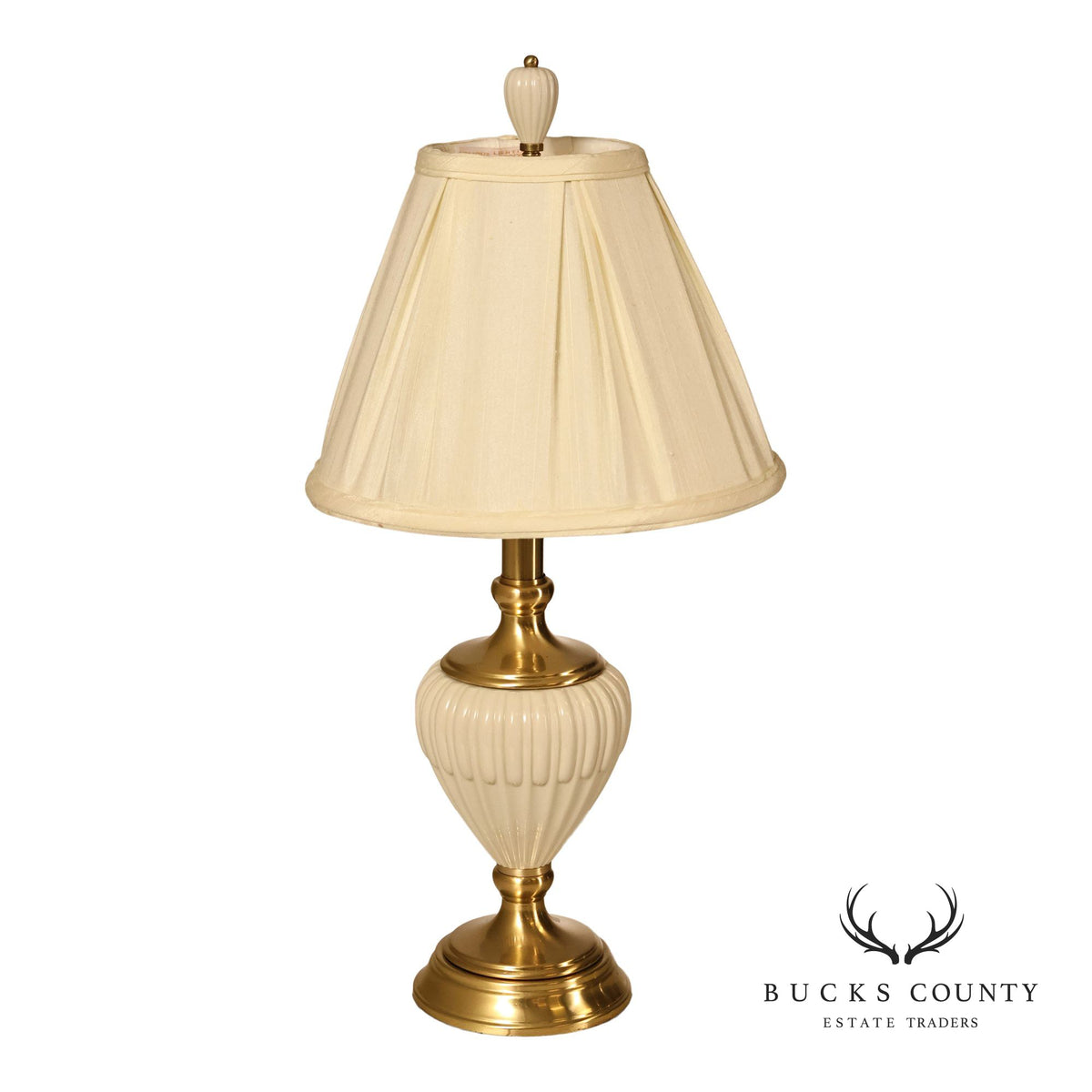 Quoizel Lenox Porcelain and Brass Urn Form Table Lamp