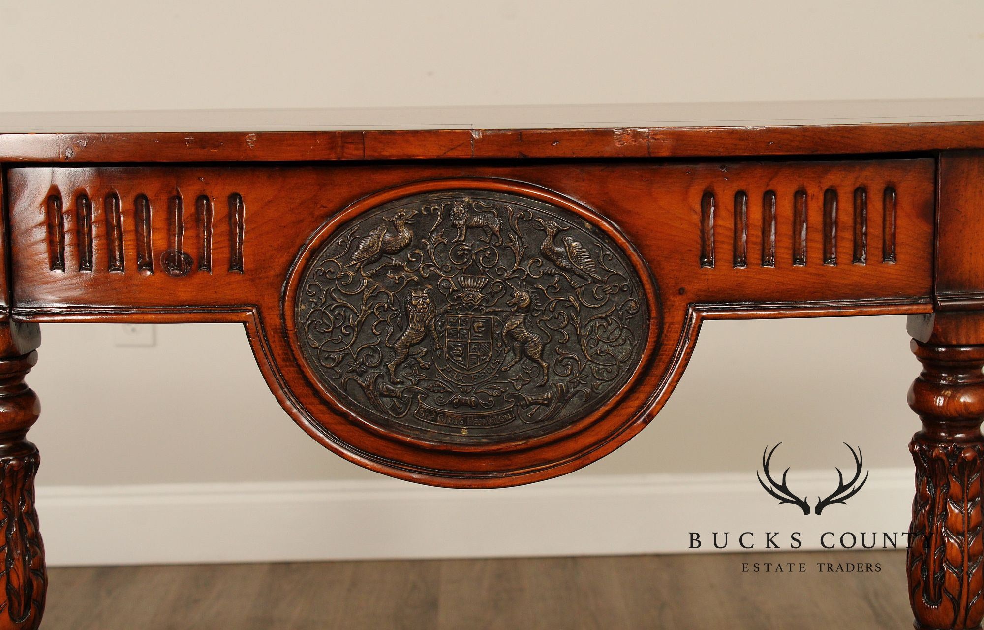 Theodore Alexander Two-Tier Demilune Console