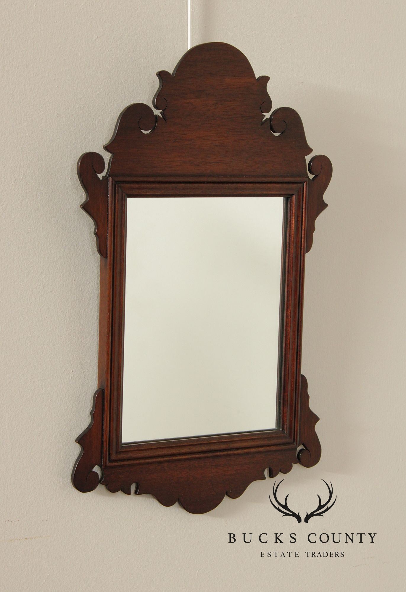 Henkel Harris Chippendale Style Mahogany Mirror