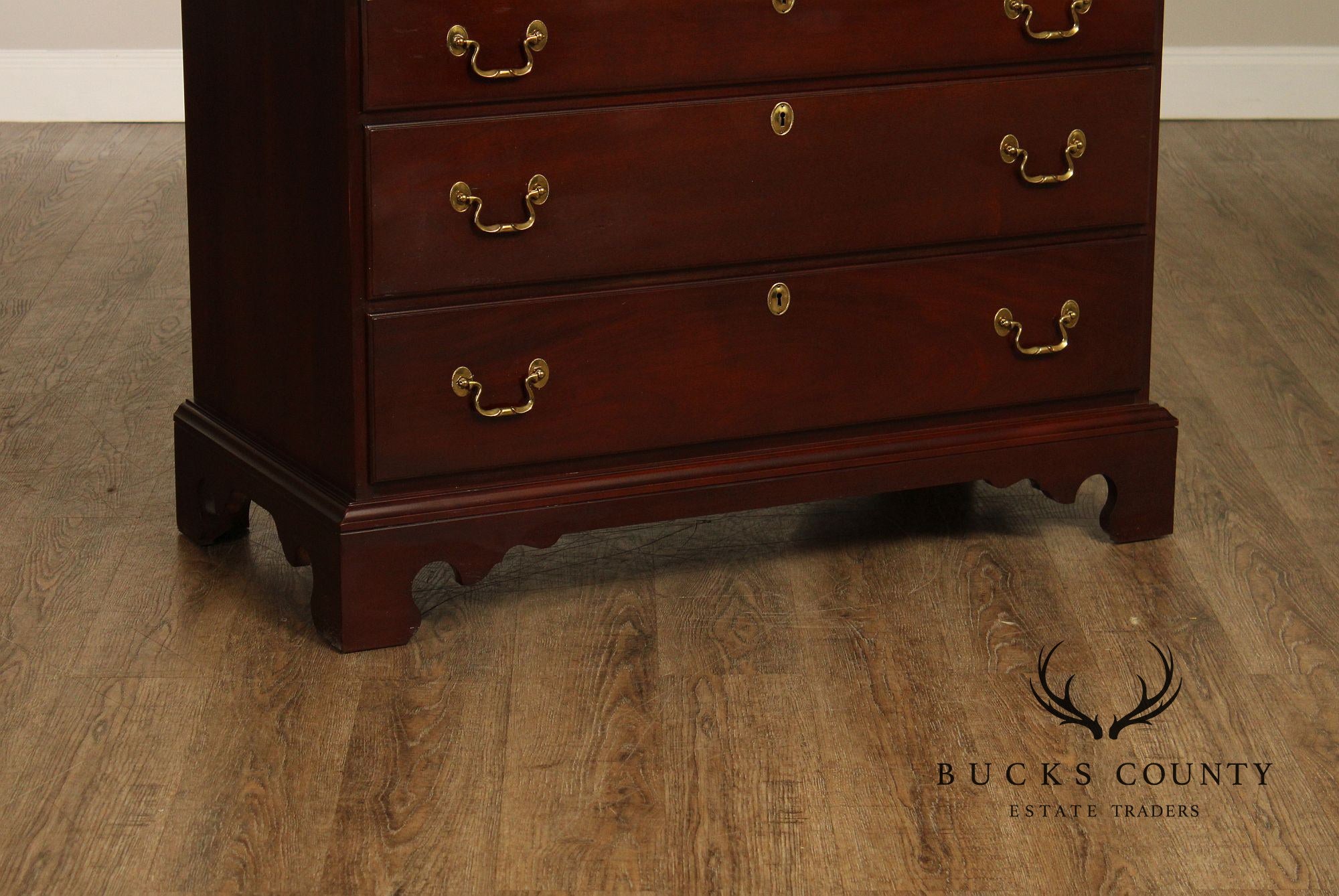 Link Taylor Chippendale Style Mahogany Chest on Chest