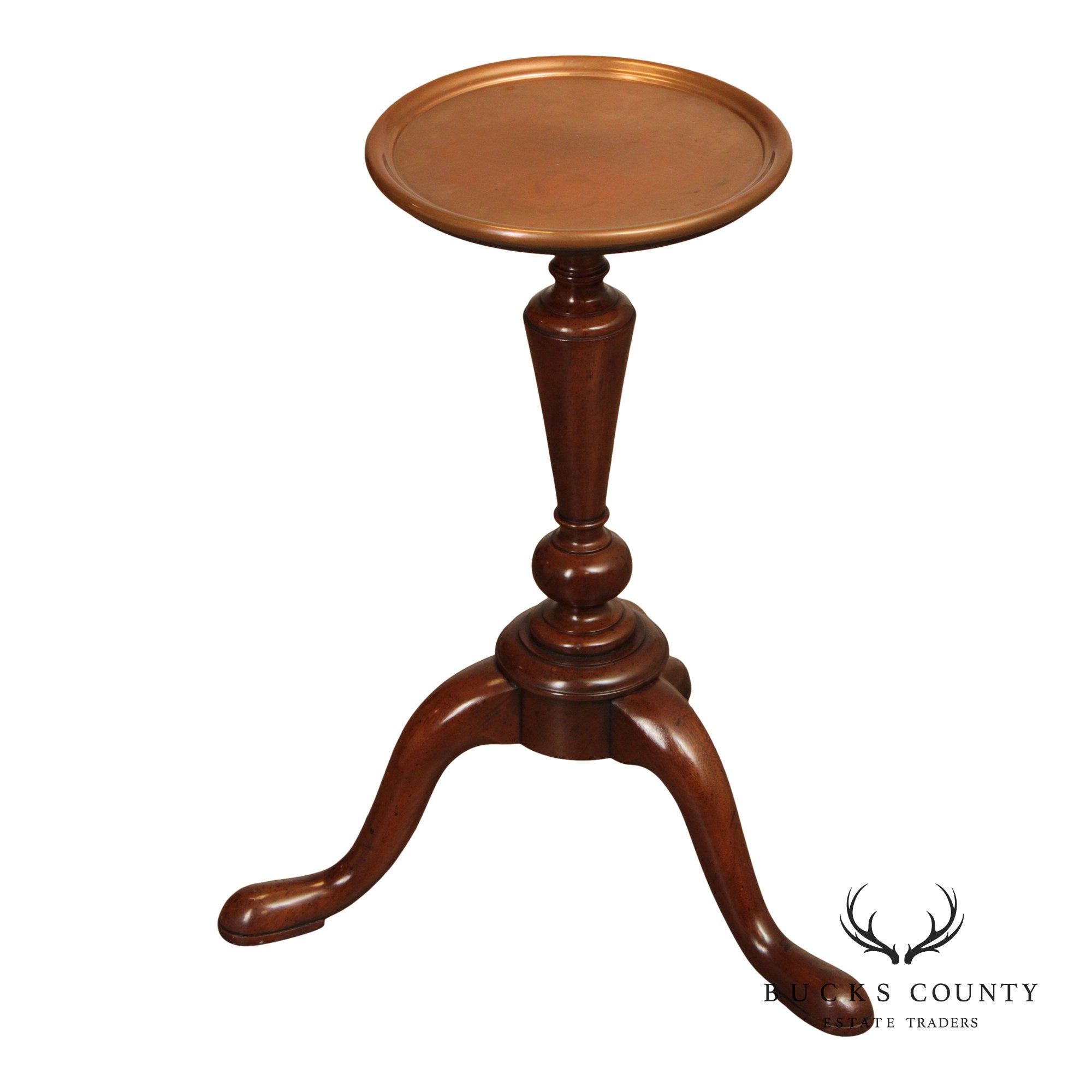 Kittinger Colonial Williamsburg Mahogany Copper Top Drinks Table