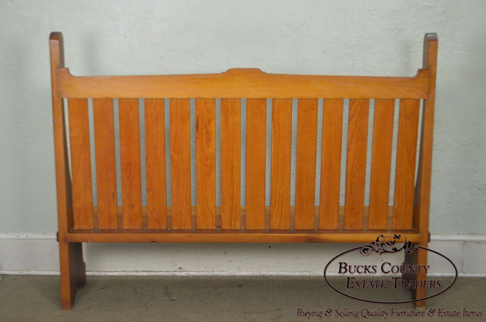 Antique Arts & Crafts Prairie School Solid Cedar Wood High Back Settee