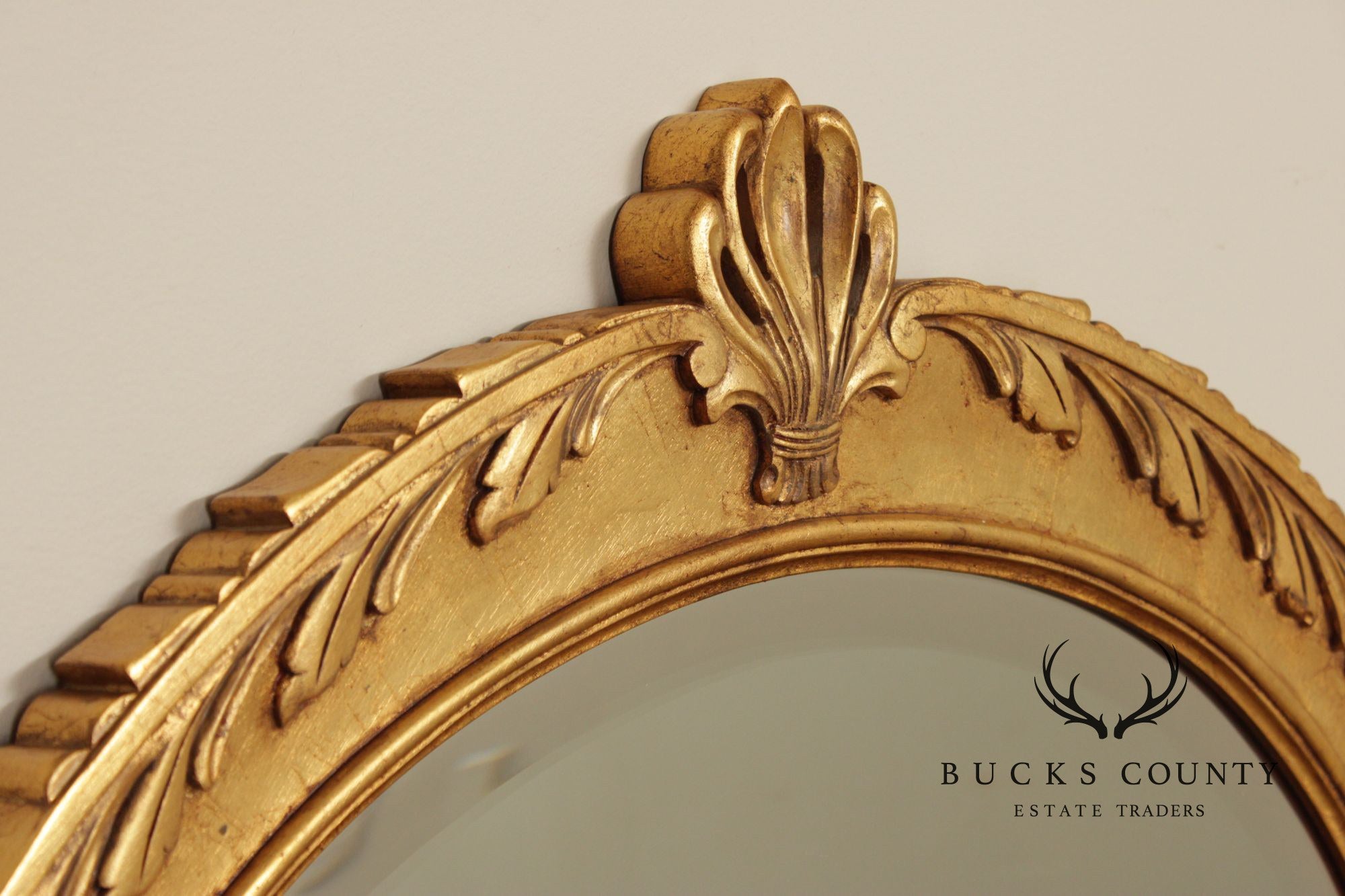 Henkel Harris Arched Gilt Mahogany Wall Mirror