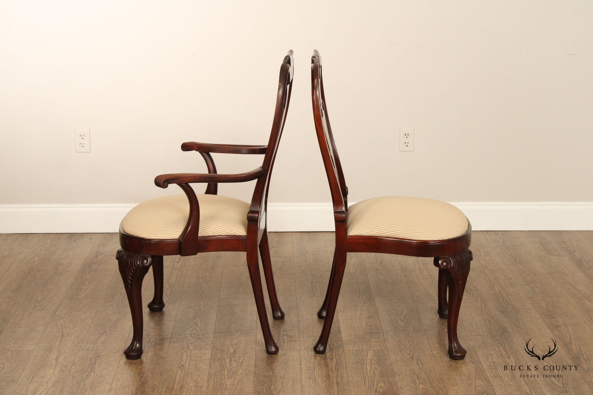 Baker Historic Charleston Collection Set of Six Mahogany Dining Chairs