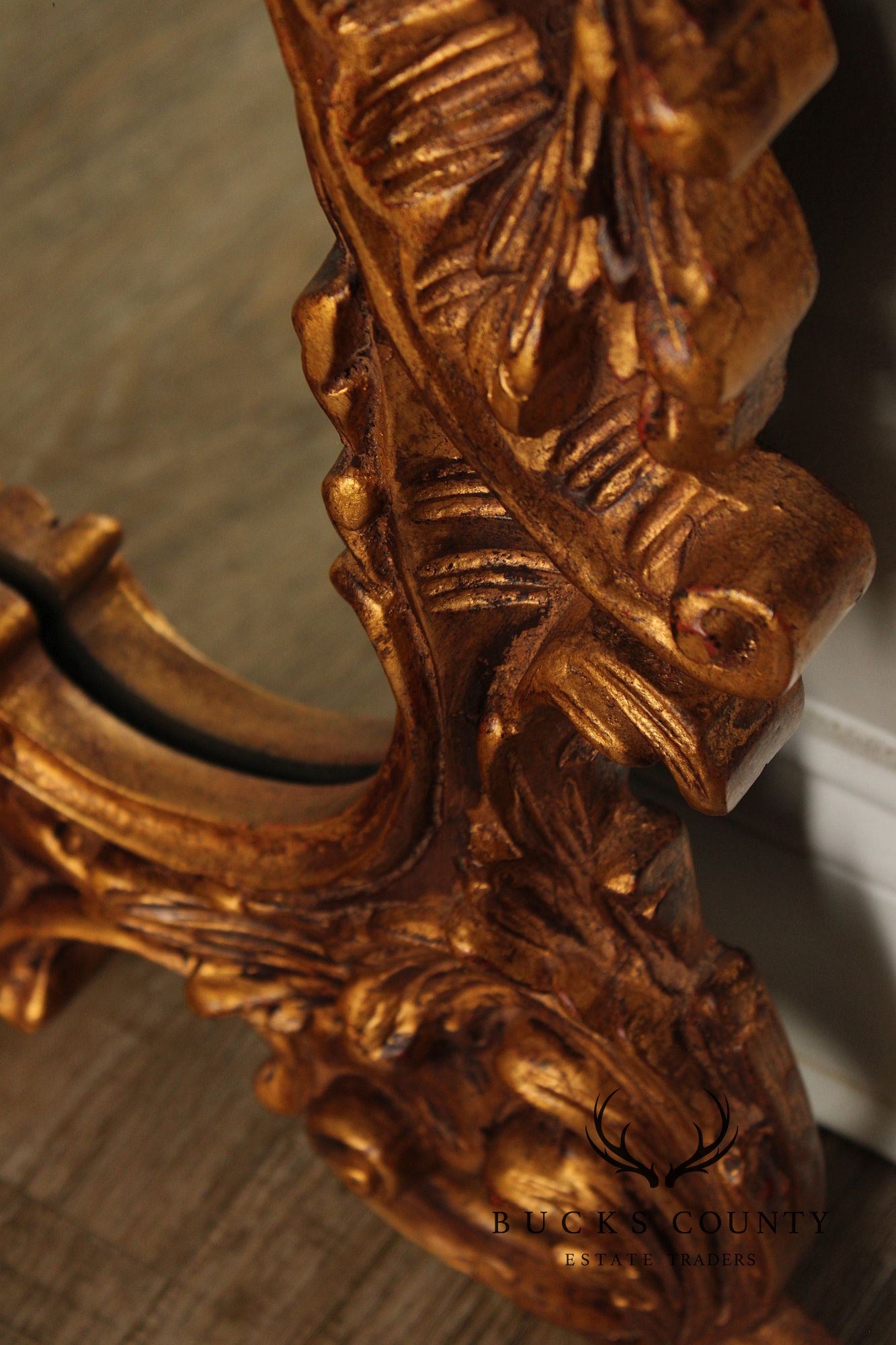 John Richard Rococo Style Gilt Carved Frame Wall Mirror