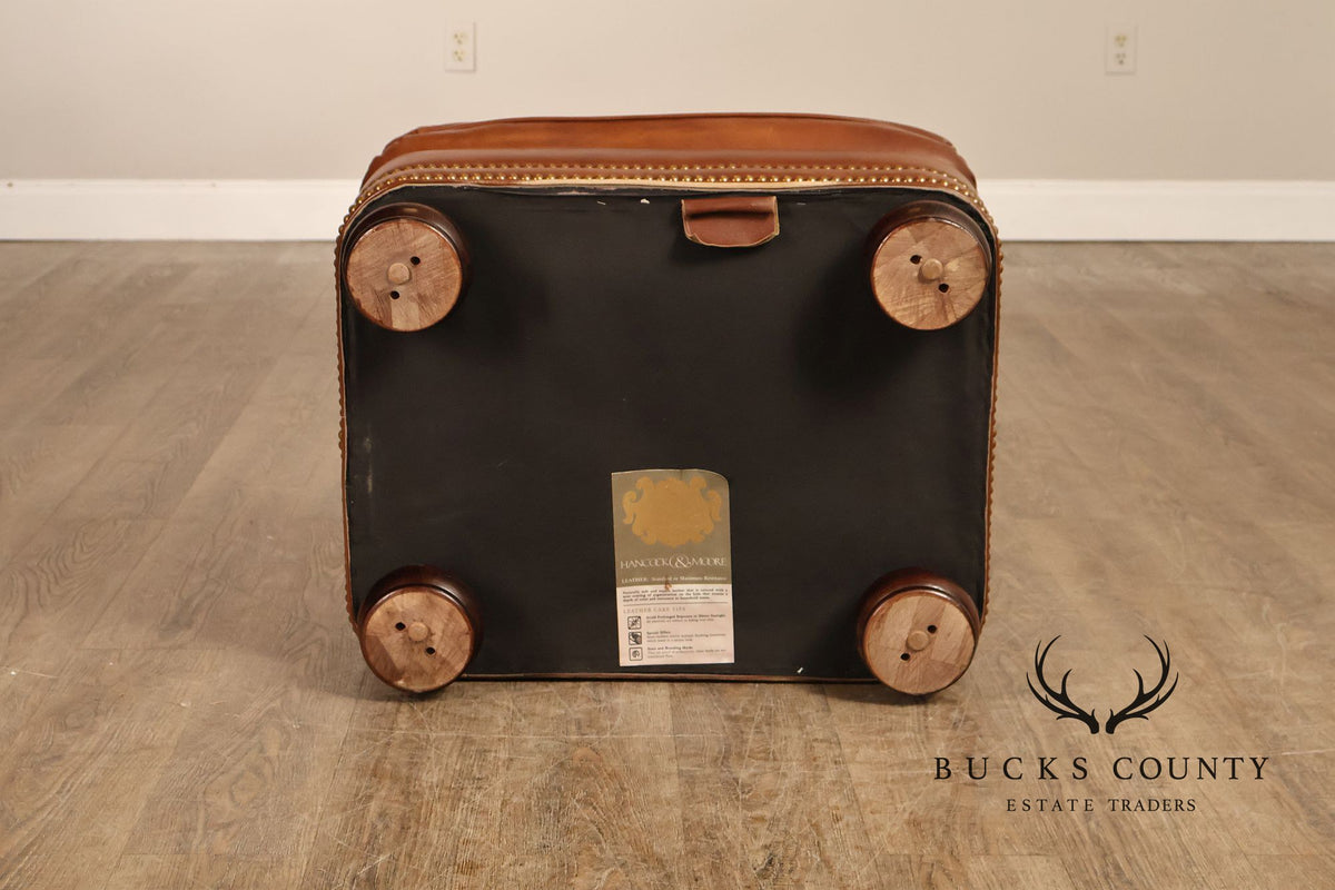 Hancock & Moore 'Austin' Leather Armchair and Ottoman