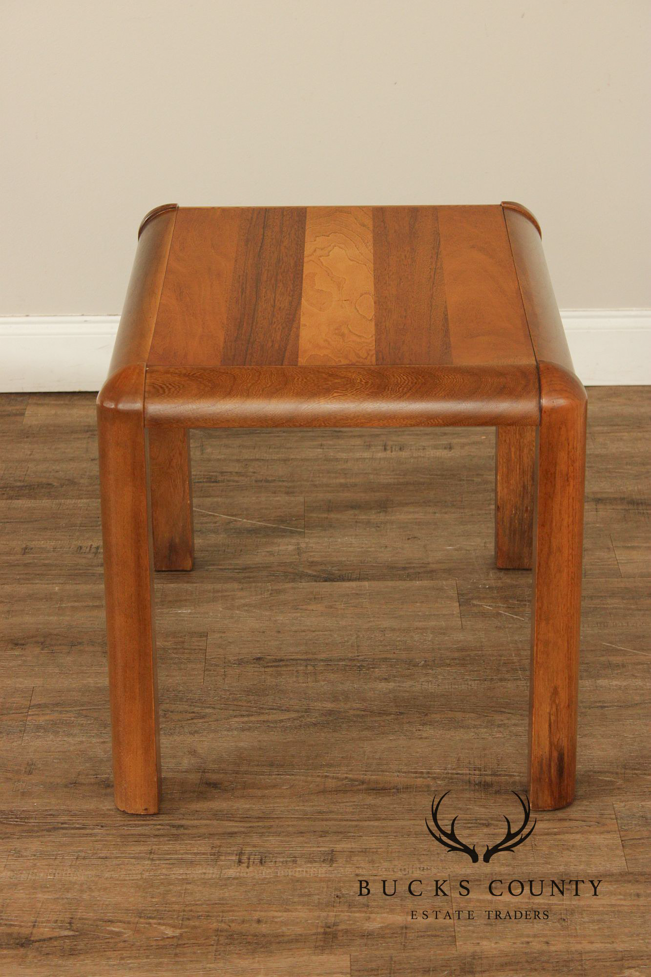 Lane Modern Pair of Teak Side Tables
