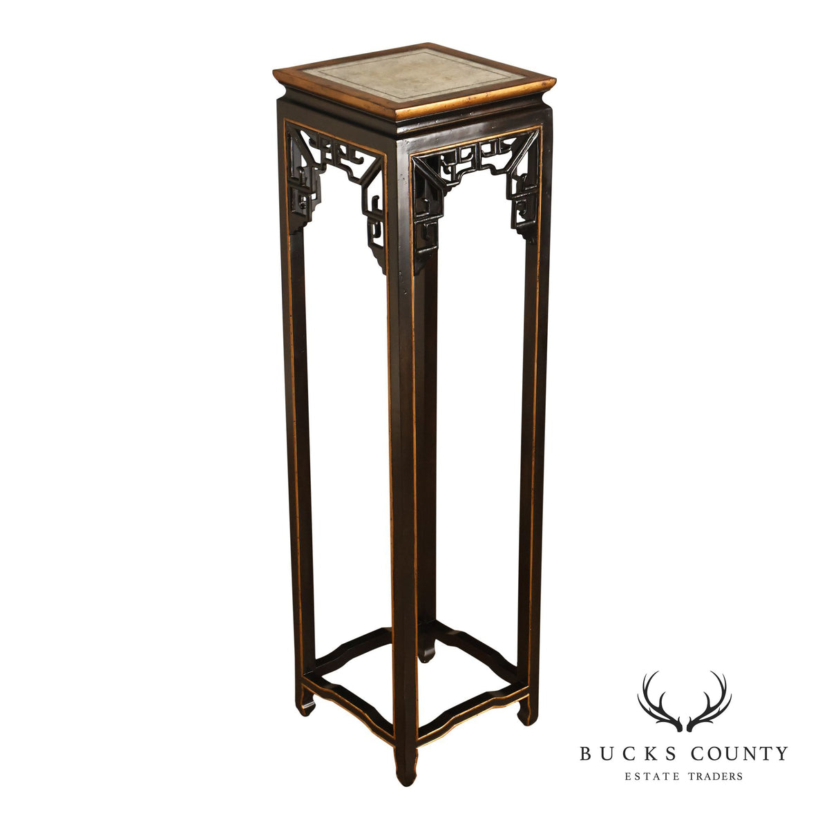 John-Richard 'European Crossroads' Chinoiserie Pedestal