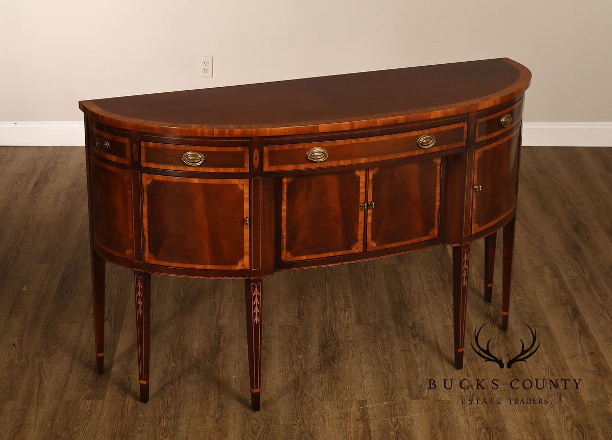 Hickory Federal Style Inlaid Mahogany Sideboard