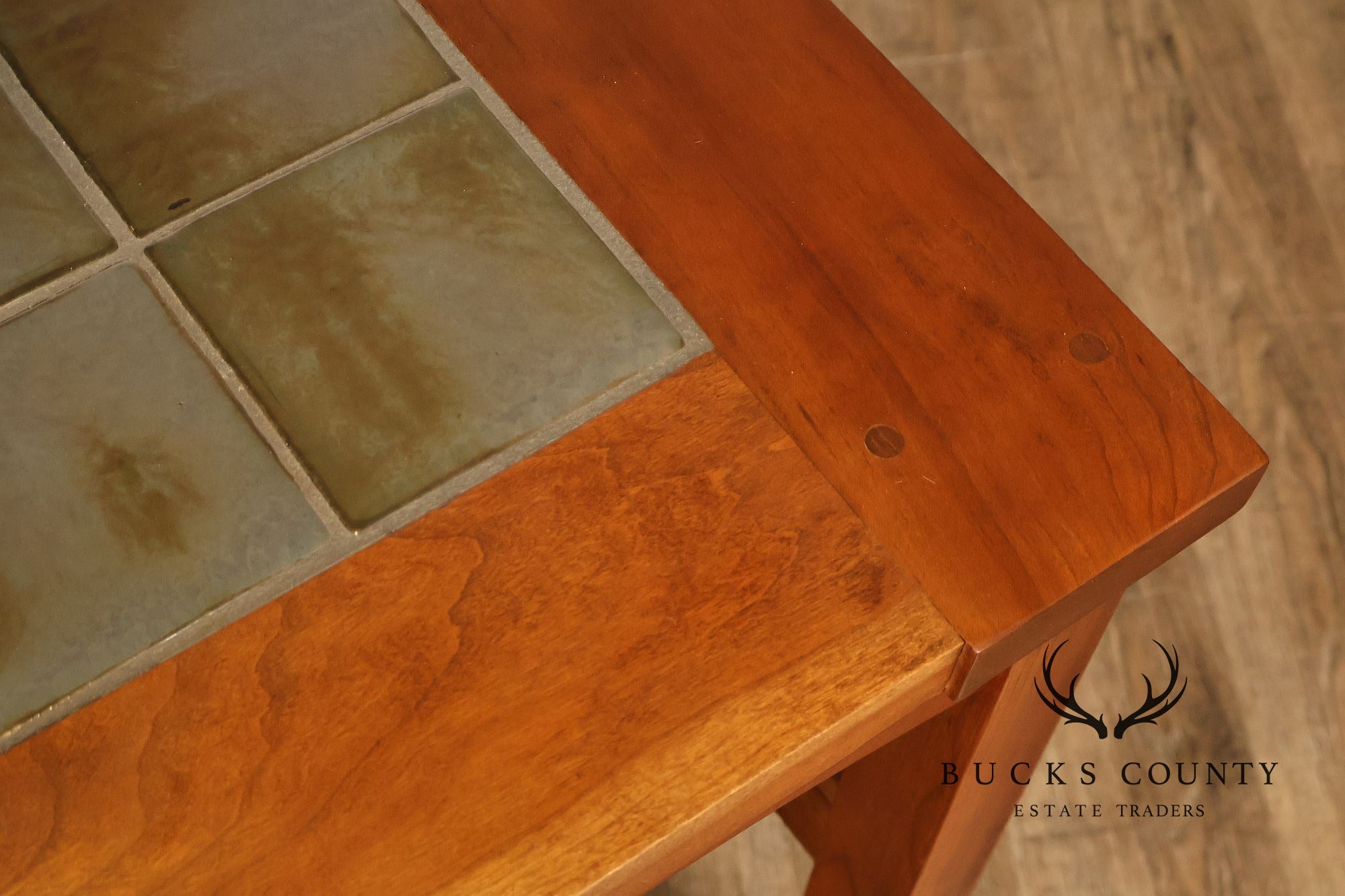 Stickley Mission Collection Tile Top Cherry End Table