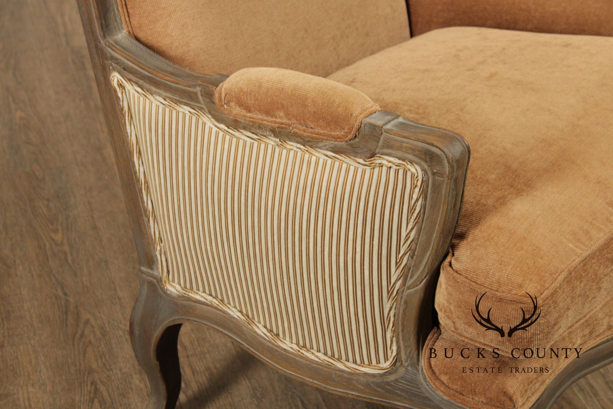 Restoration Hardware French Louis XV Style Marseilles Pair Of Bergere Chairs