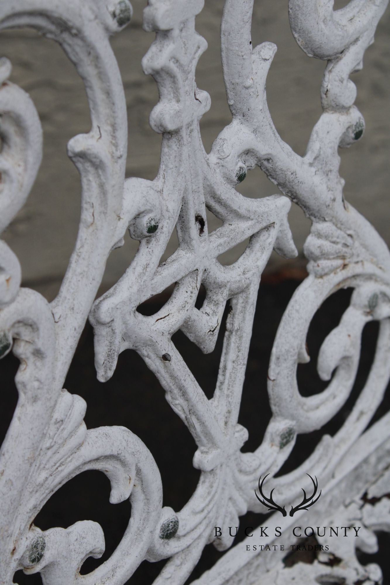 Antique Gothic Revival Cast Iron Garden Chair