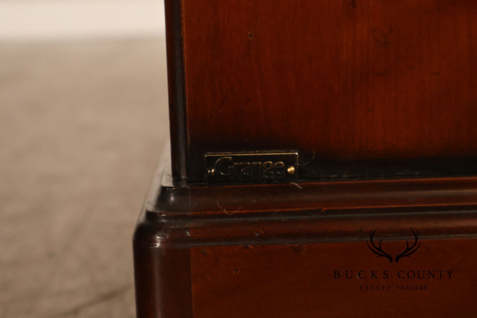 Grange French Louis Philippe Style Cherry Two Door Cabinet Nightstand