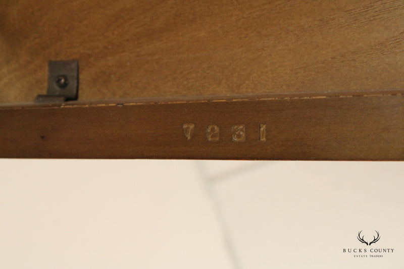 Widdicomb Vintage Burl Wood Parsons Console Table