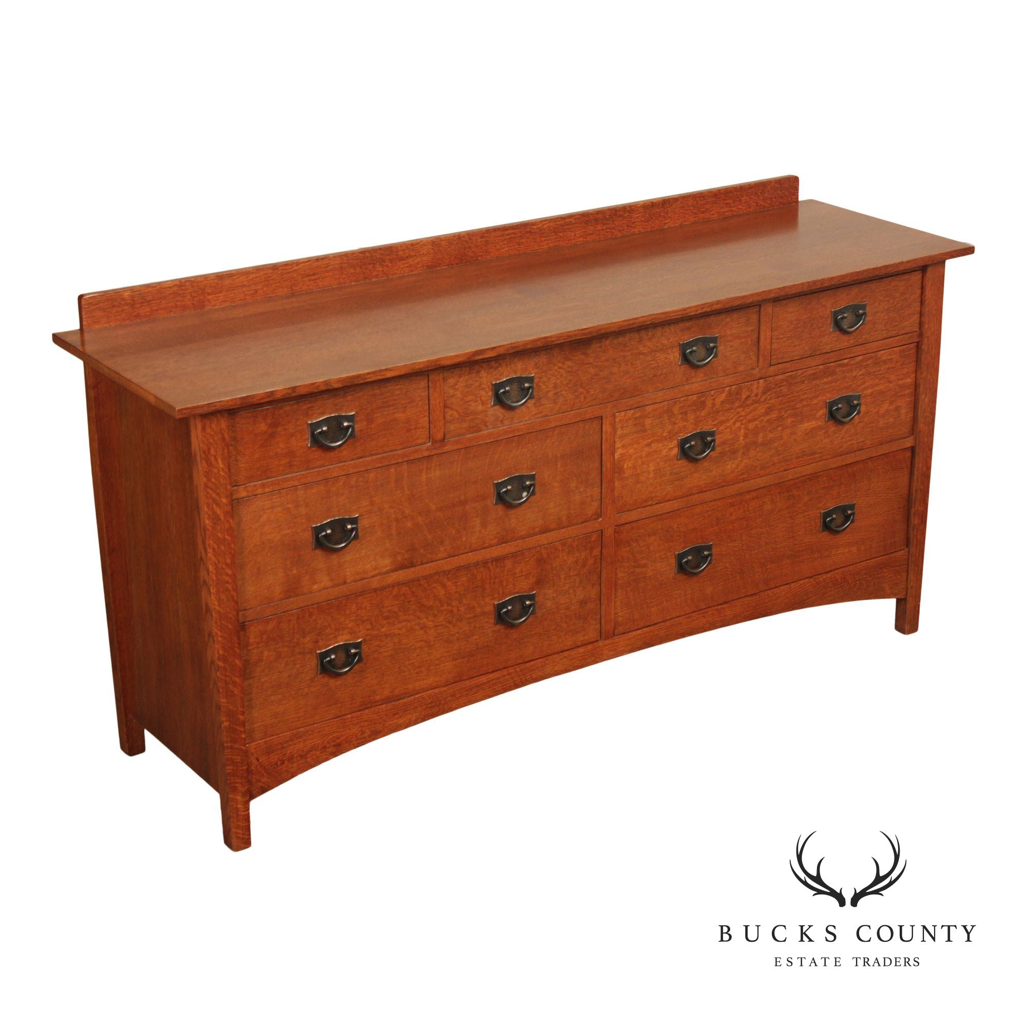 Stickley Mission Collection Harvey Ellis Oak Seven-Drawer Dresser