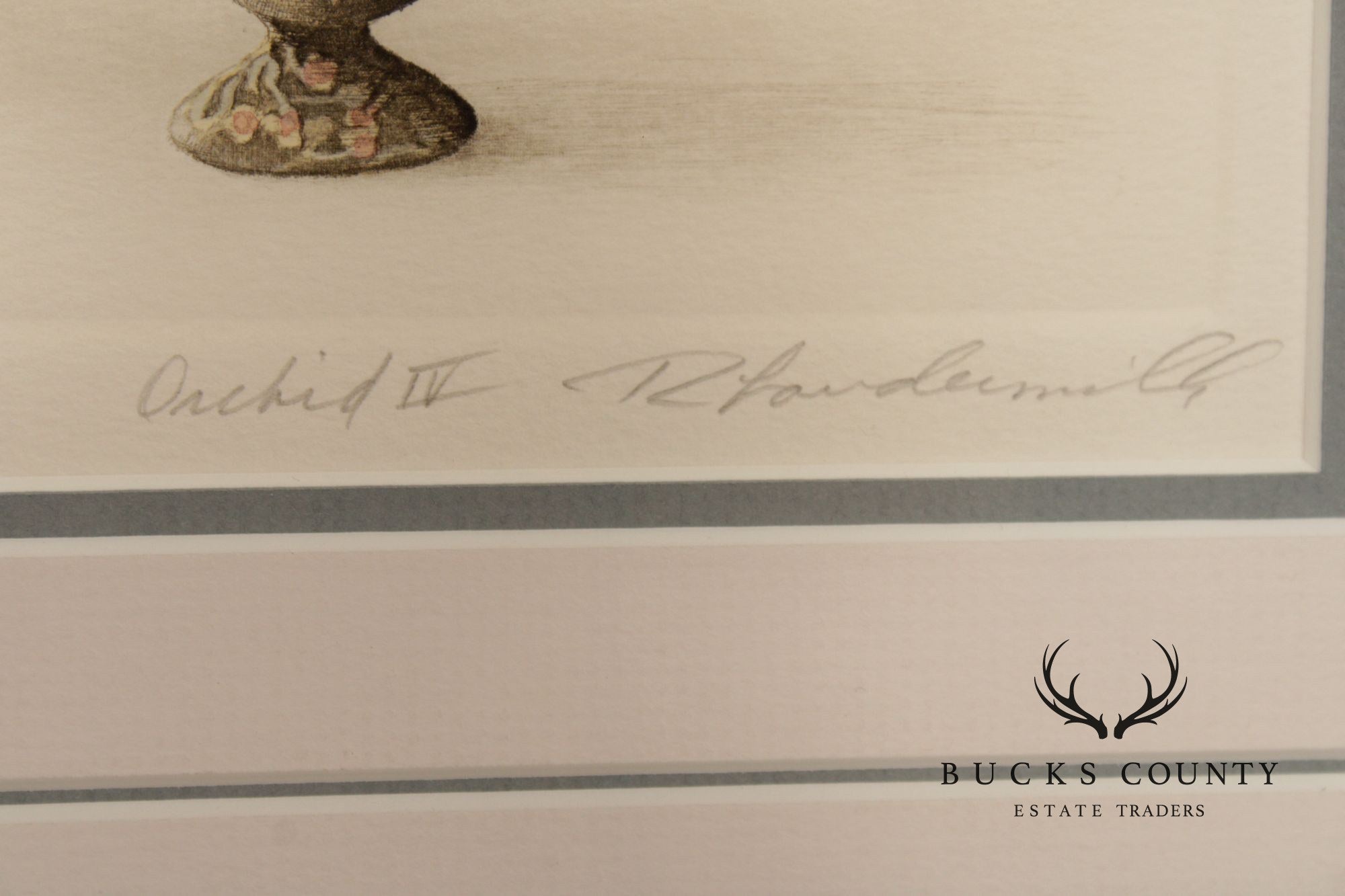 Rick Loudermilk Pair of Signed Limited Edition Prints, 'Orchid III' & 'Orchid IV'