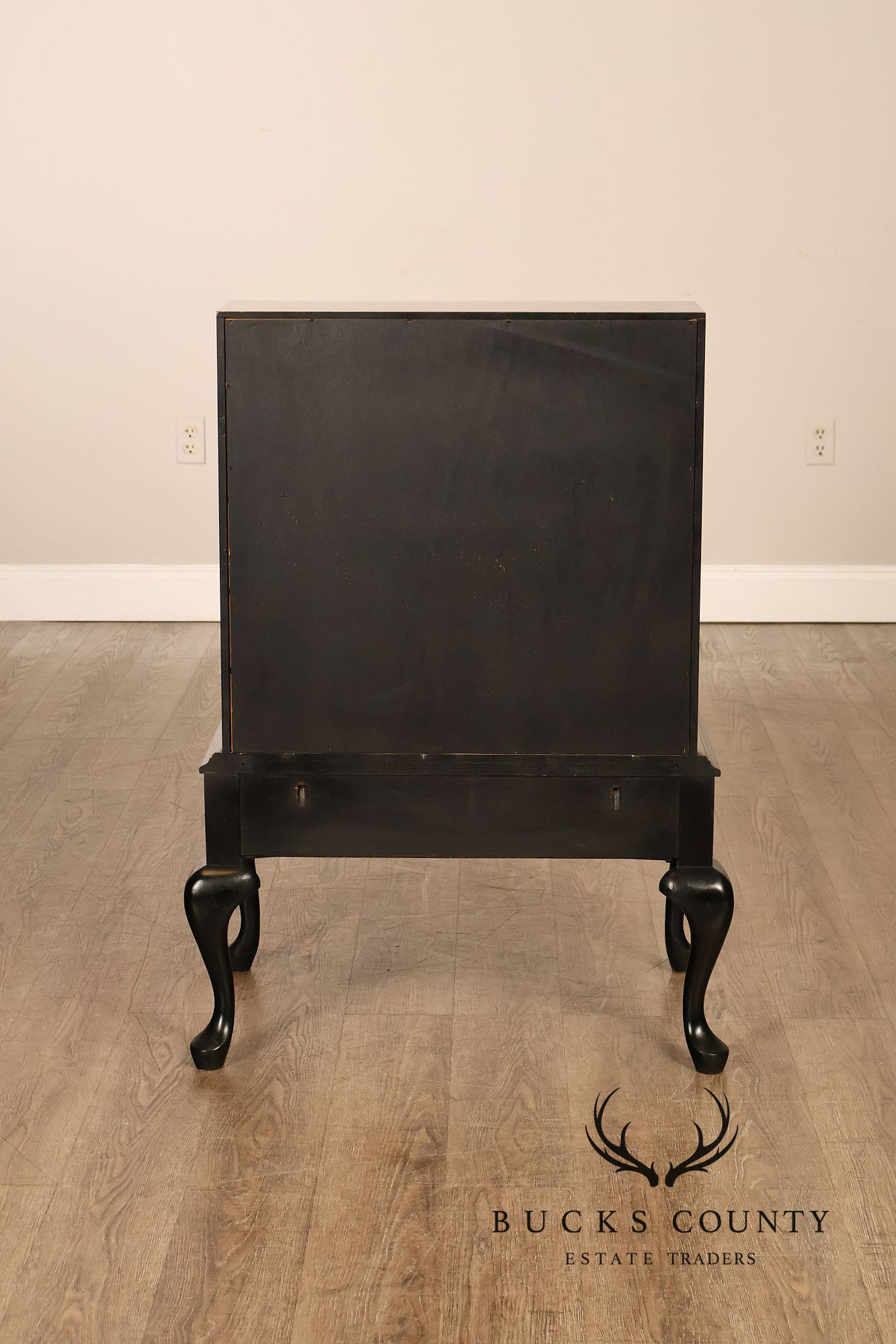 Queen Anne Style Chinoiserie Slant Front Writing Desk