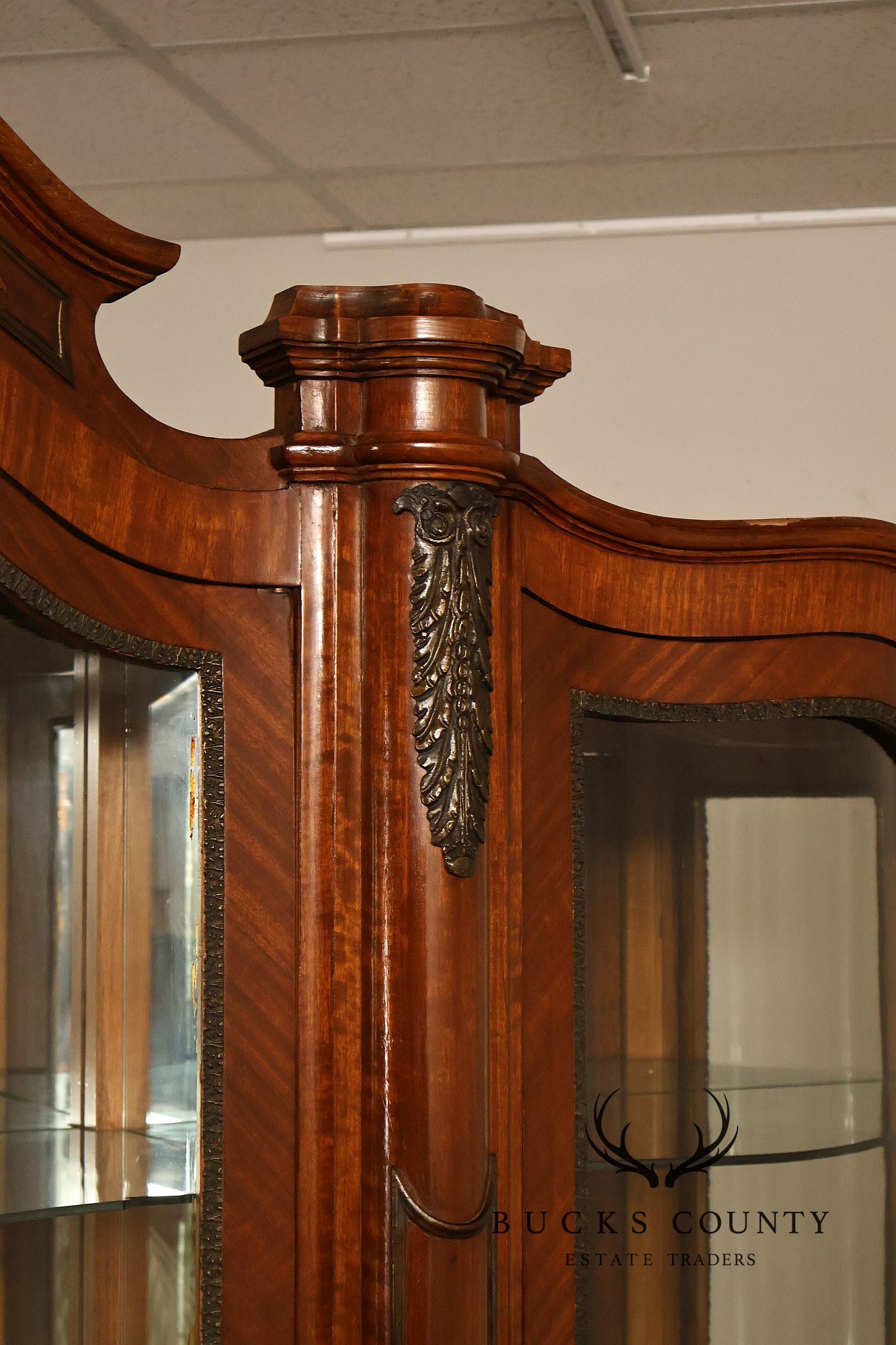 Italian Rococo RevivalLarge China Display China Cabinet