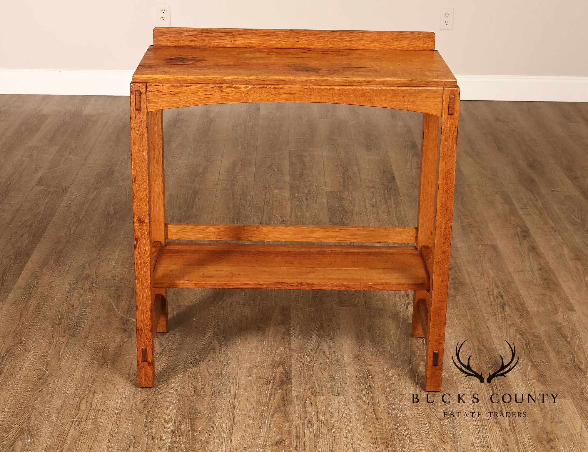 Antique Limbert Arts And Crafts Quarter Sawn Oak Server or Console Table