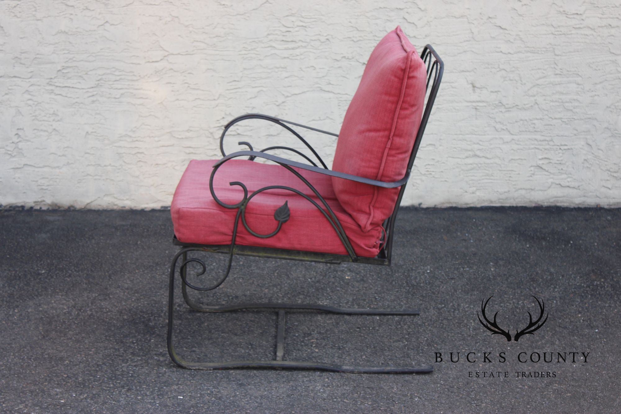 Vintage Outdoor Patio Wrought Iron Rocker