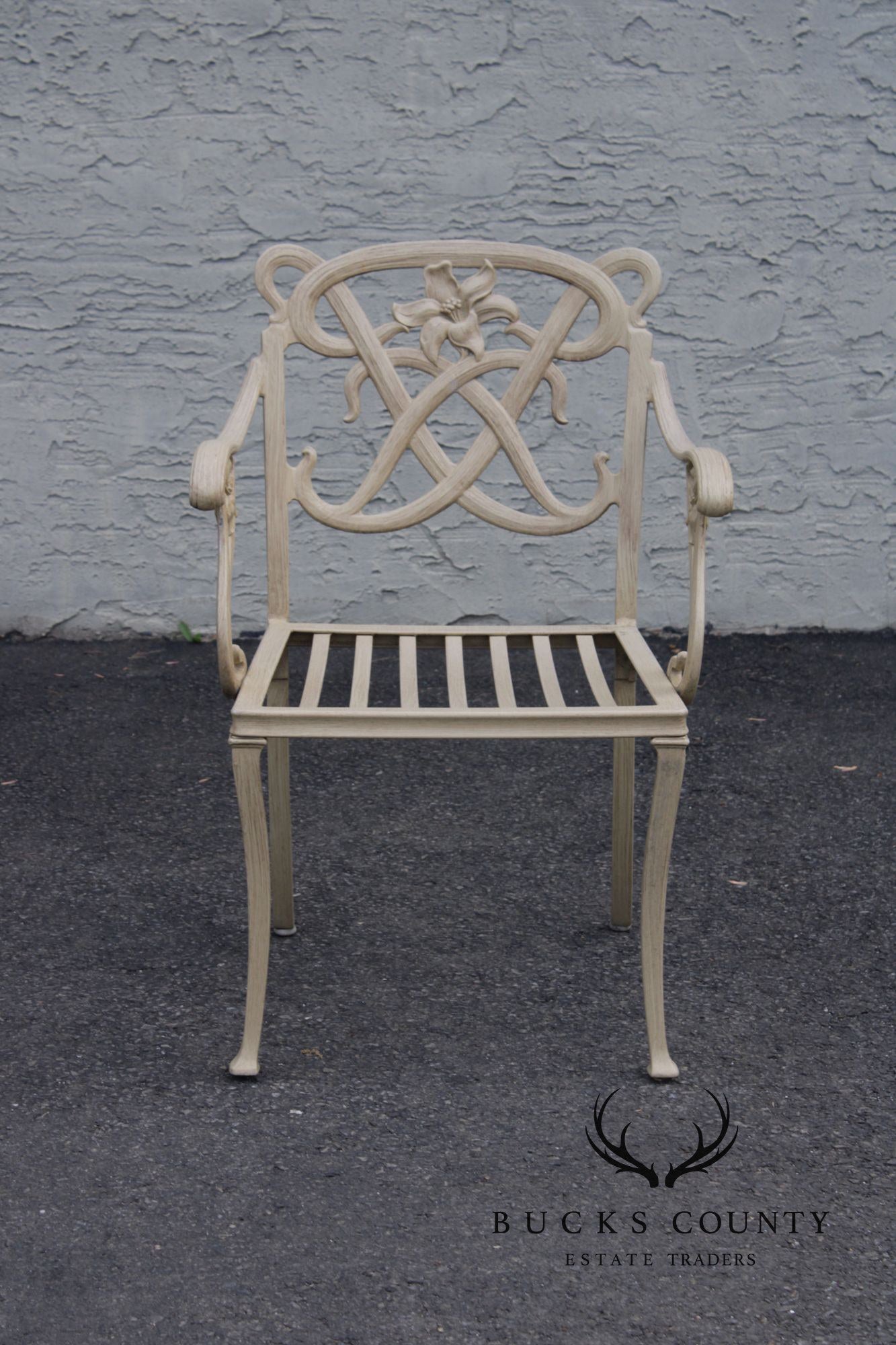 Brown Jordan 'Day Lily' Cast Aluminum Set of Four Patio Chairs