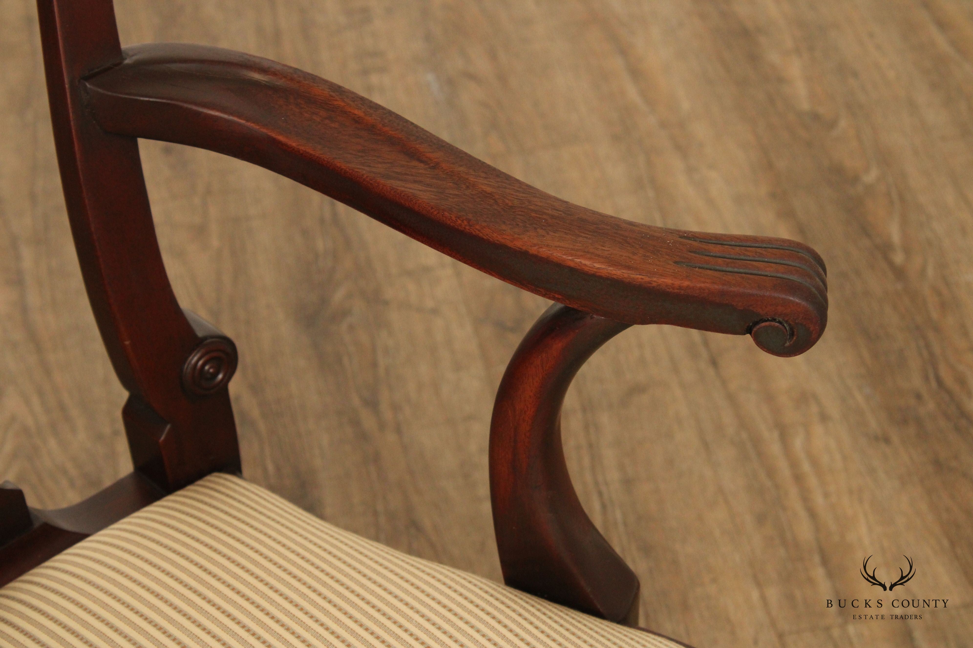 Baker Historic Charleston Collection Set of Six Mahogany Dining Chairs