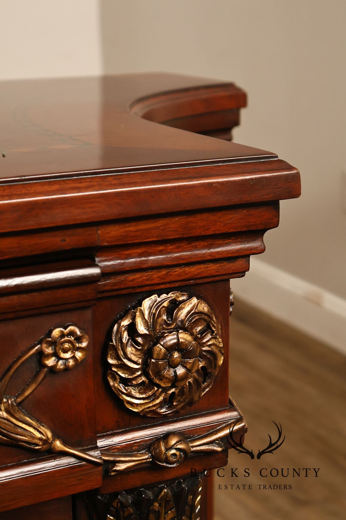 EJ Victor Mahogany Neoclassical Louis XVI Style Sideboard
