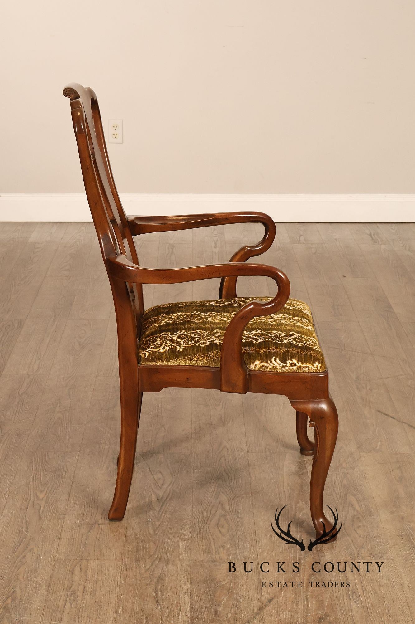 Henredon '18th Century Portfolio' Set Of Six Walnut Dining Chairs