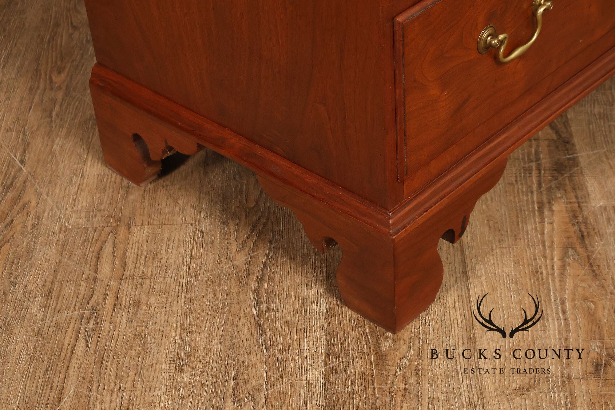 David T. Harring Chippendale Style Walnut Two Piece Jackson Press