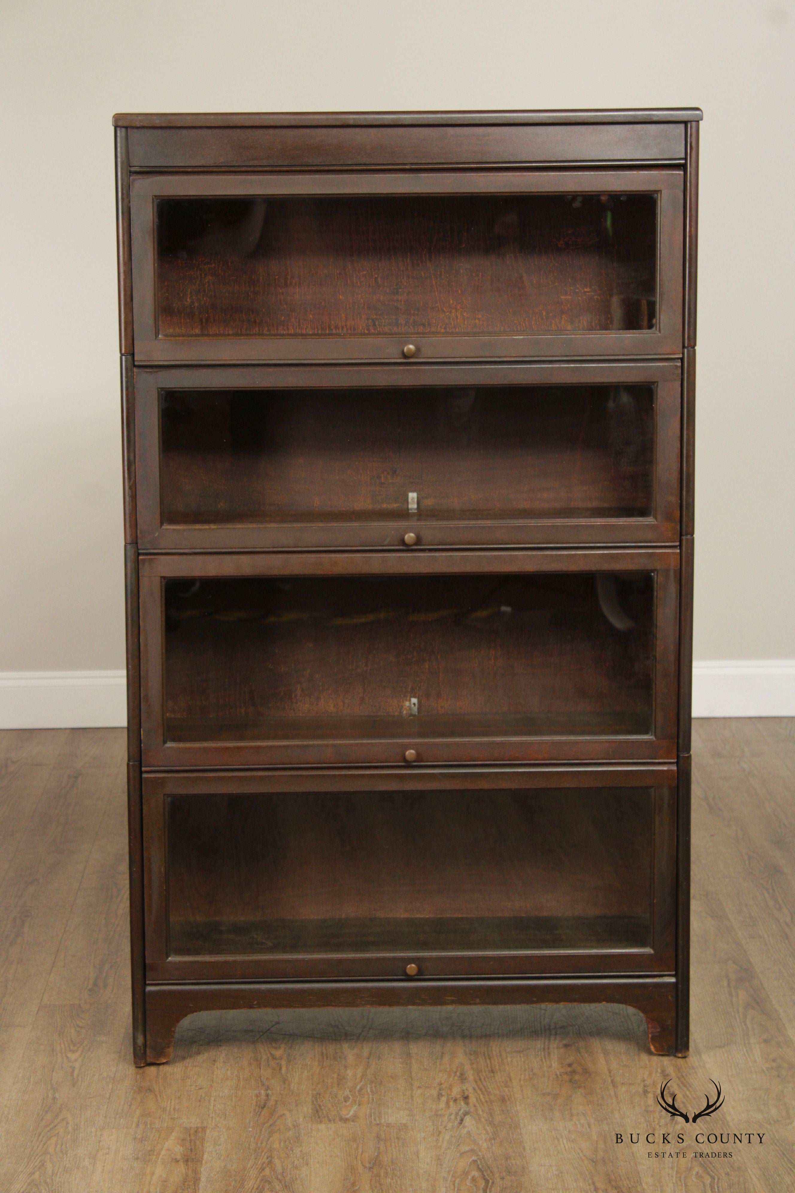 Grand Rapids Antique Four Section Barrister Bookcase